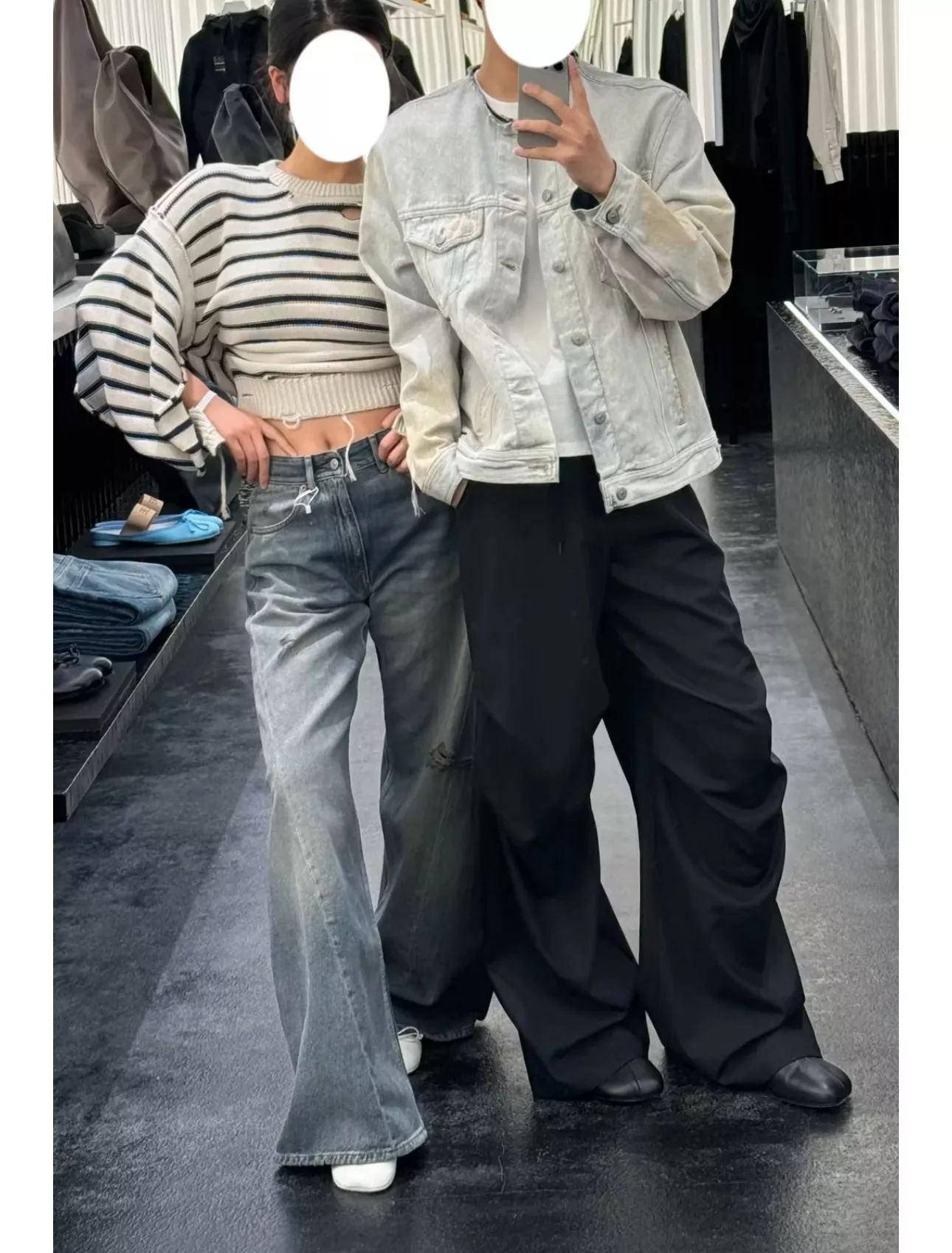 메종마르지엘라 MM6 라인 탈부착 지퍼 카라 데님 재킷 상세 이미지 30