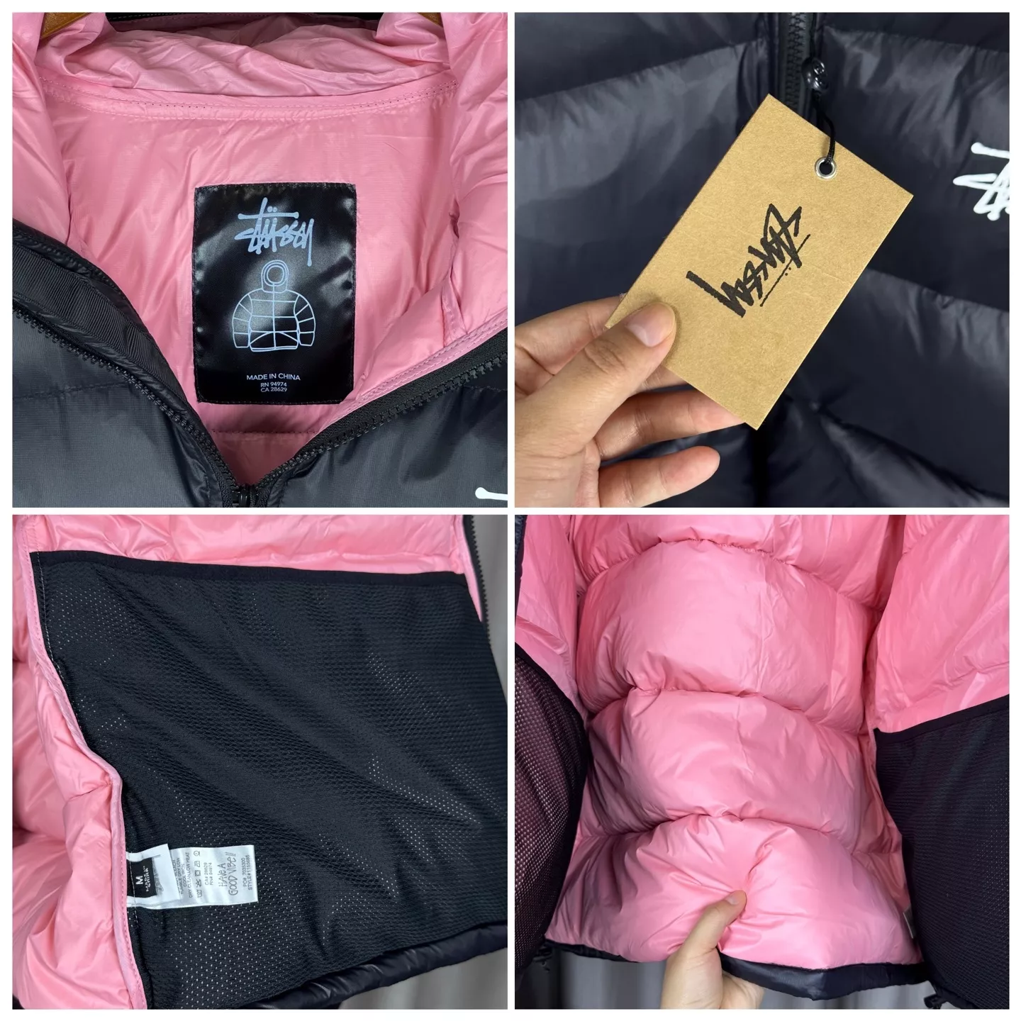 스투시 마이크로 립스탑 다운 파카 후드 집업 패딩 상세 이미지 20