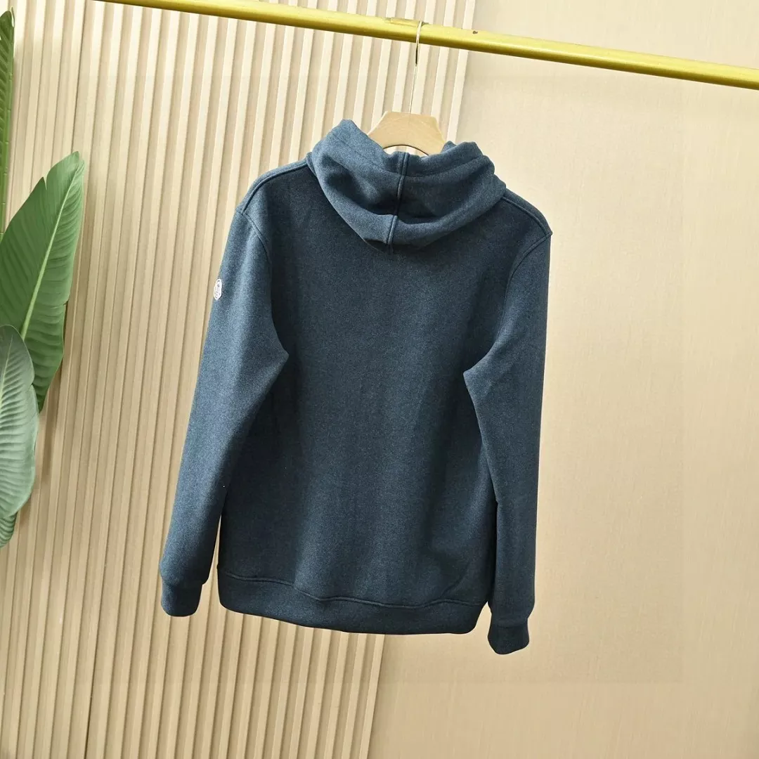몽클레어 삼색 포인트 후드 기모 집업 재킷 상세 이미지 13