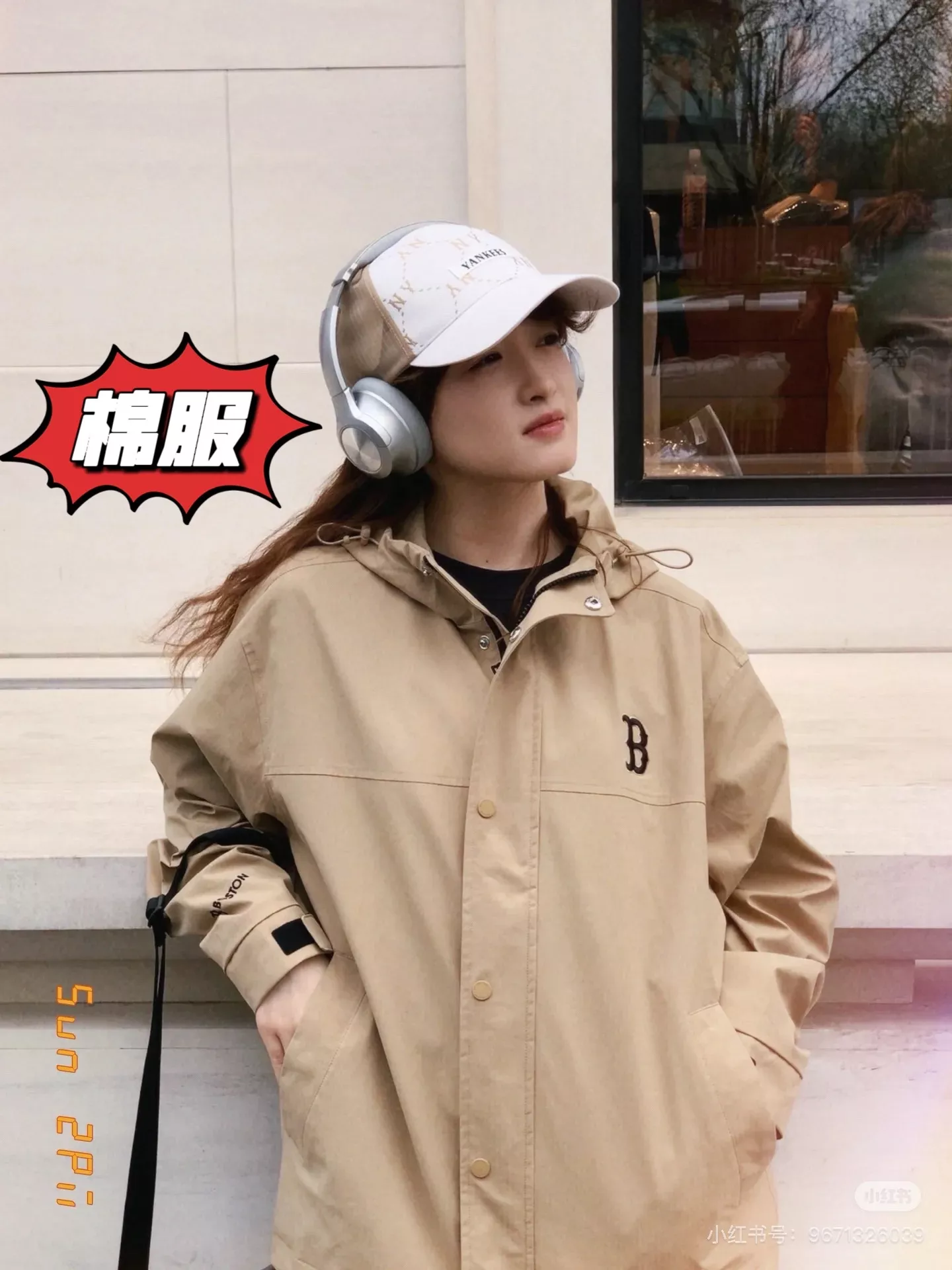 엠엘비 NY 로고 자수 후드 집업 패딩 재킷 상세 이미지 15