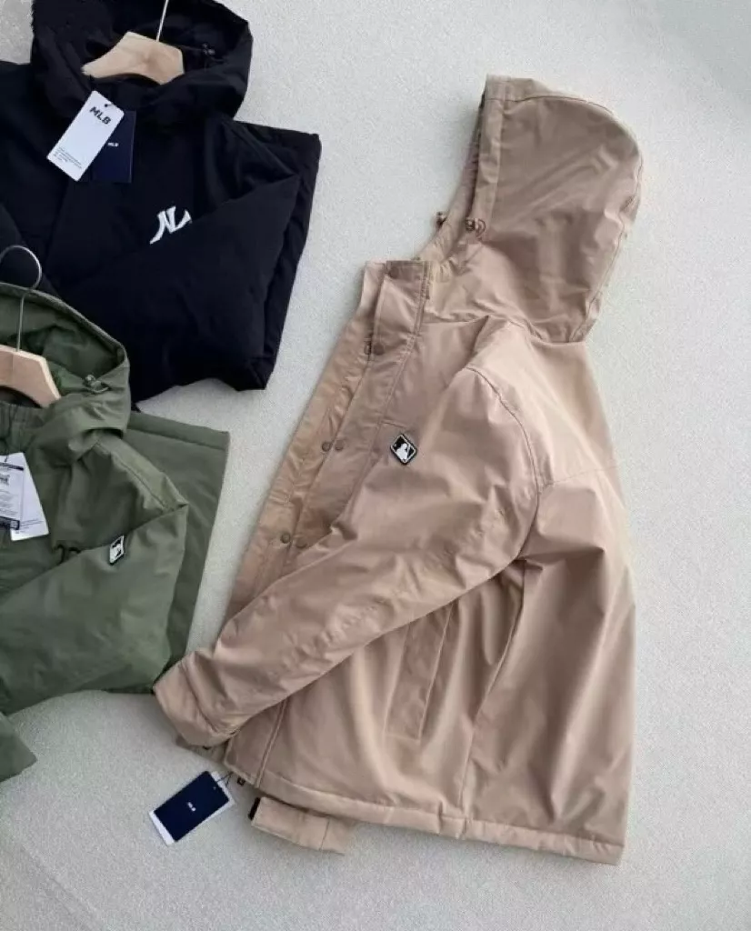 엠엘비 NY 로고 자수 후드 집업 패딩 재킷 상세 이미지 8