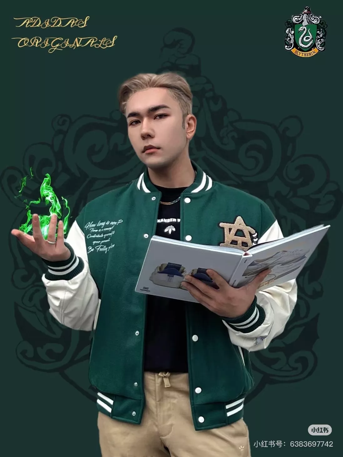 아디다스 오리지널스 VRCT 로고 자수 바시티 재킷 상세 이미지 30