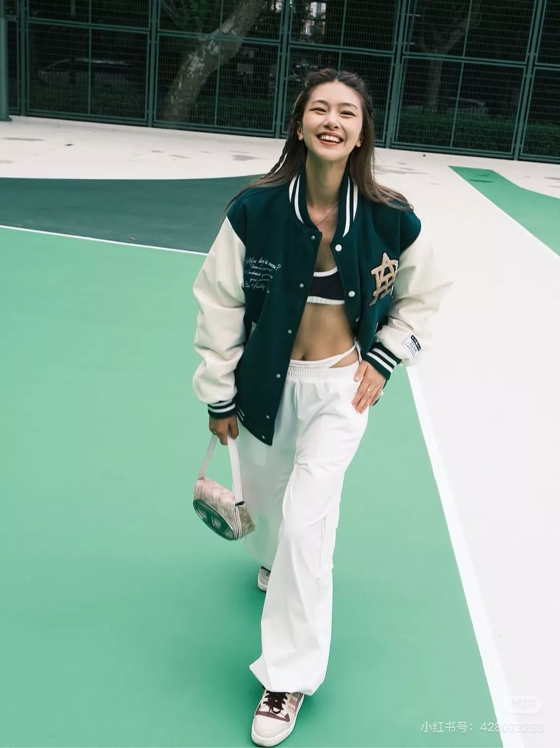 아디다스 오리지널스 VRCT 로고 자수 바시티 재킷 상세 이미지 31