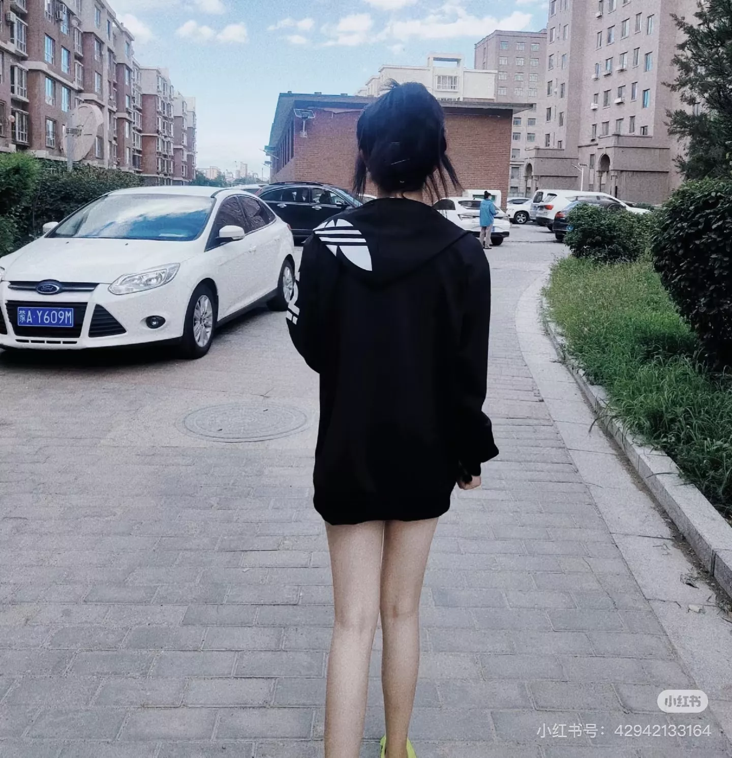 아디다스 트레포일 레터링 자수 기모 후드 상세 이미지 21