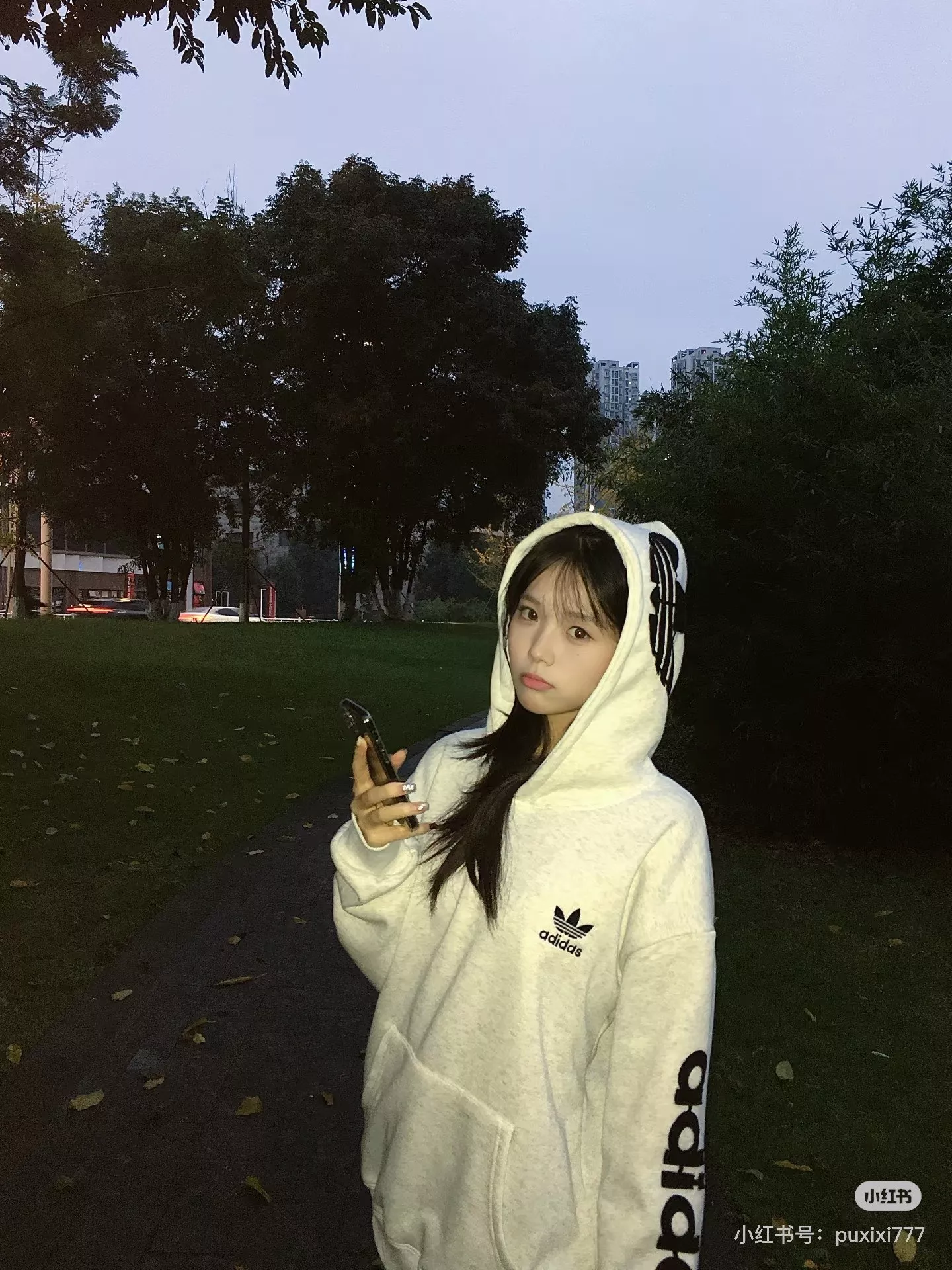 아디다스 트레포일 레터링 자수 기모 후드 상세 이미지 12