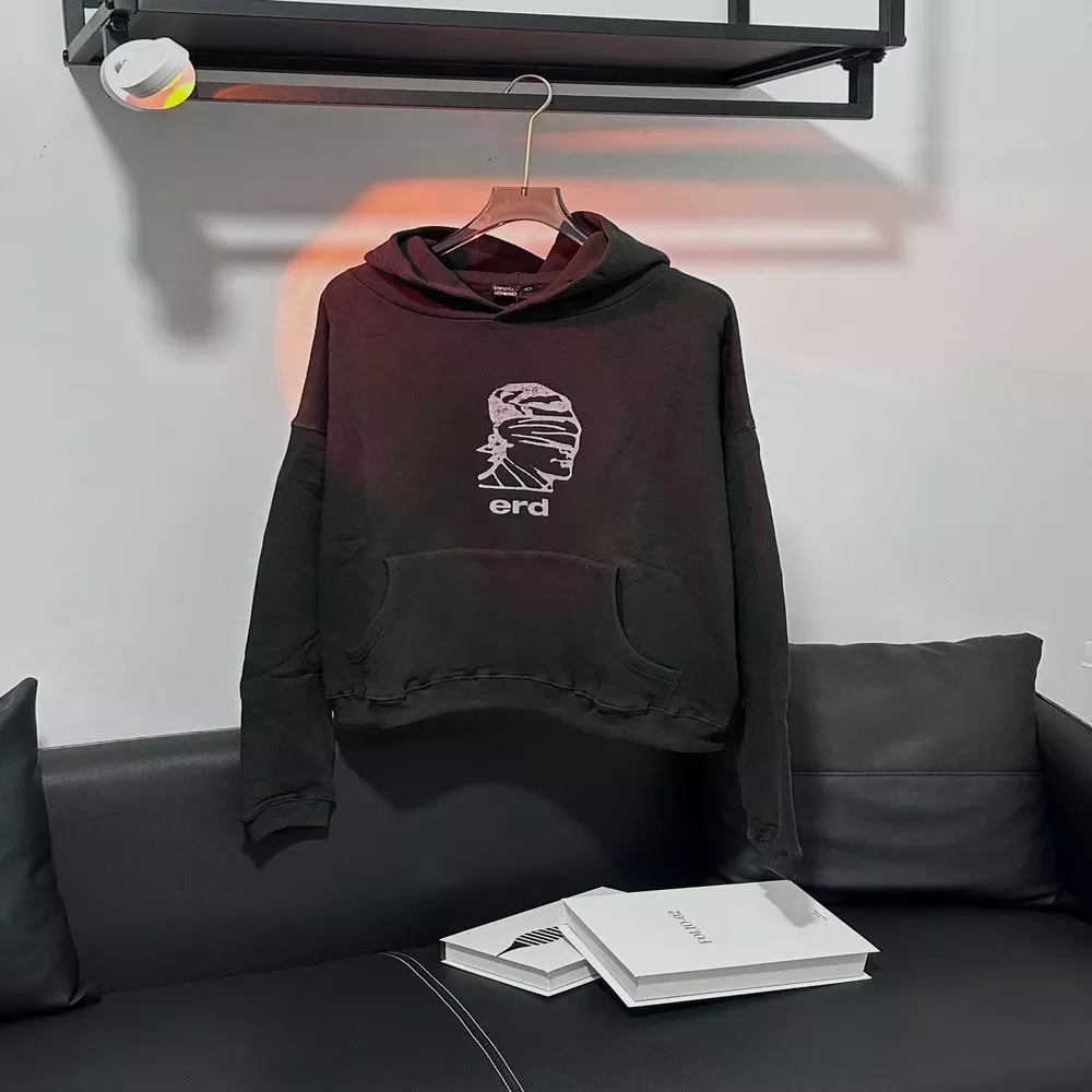 앙팡리쉬데프리메 ERD 워싱 디스트레스 프린트 후드