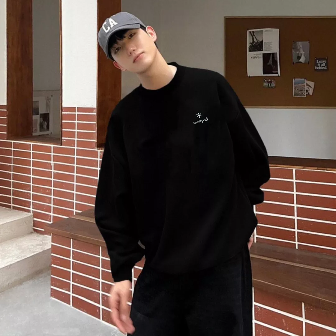 스노우피크 대만 한정 블랙라벨 기모 크루넥 스웻셔츠 상세 이미지 30