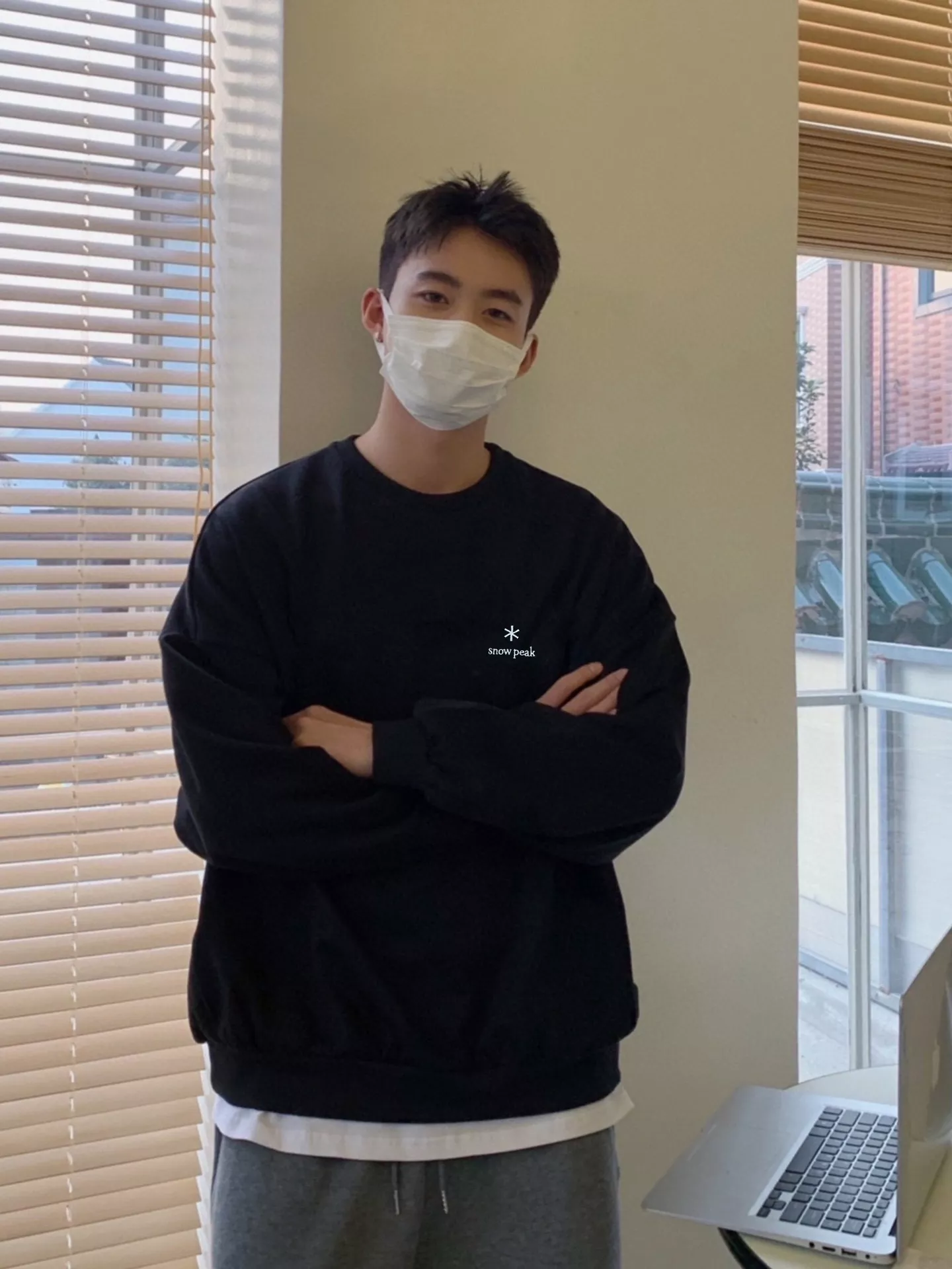 스노우피크 대만 한정 블랙라벨 기모 크루넥 스웻셔츠 상세 이미지 32