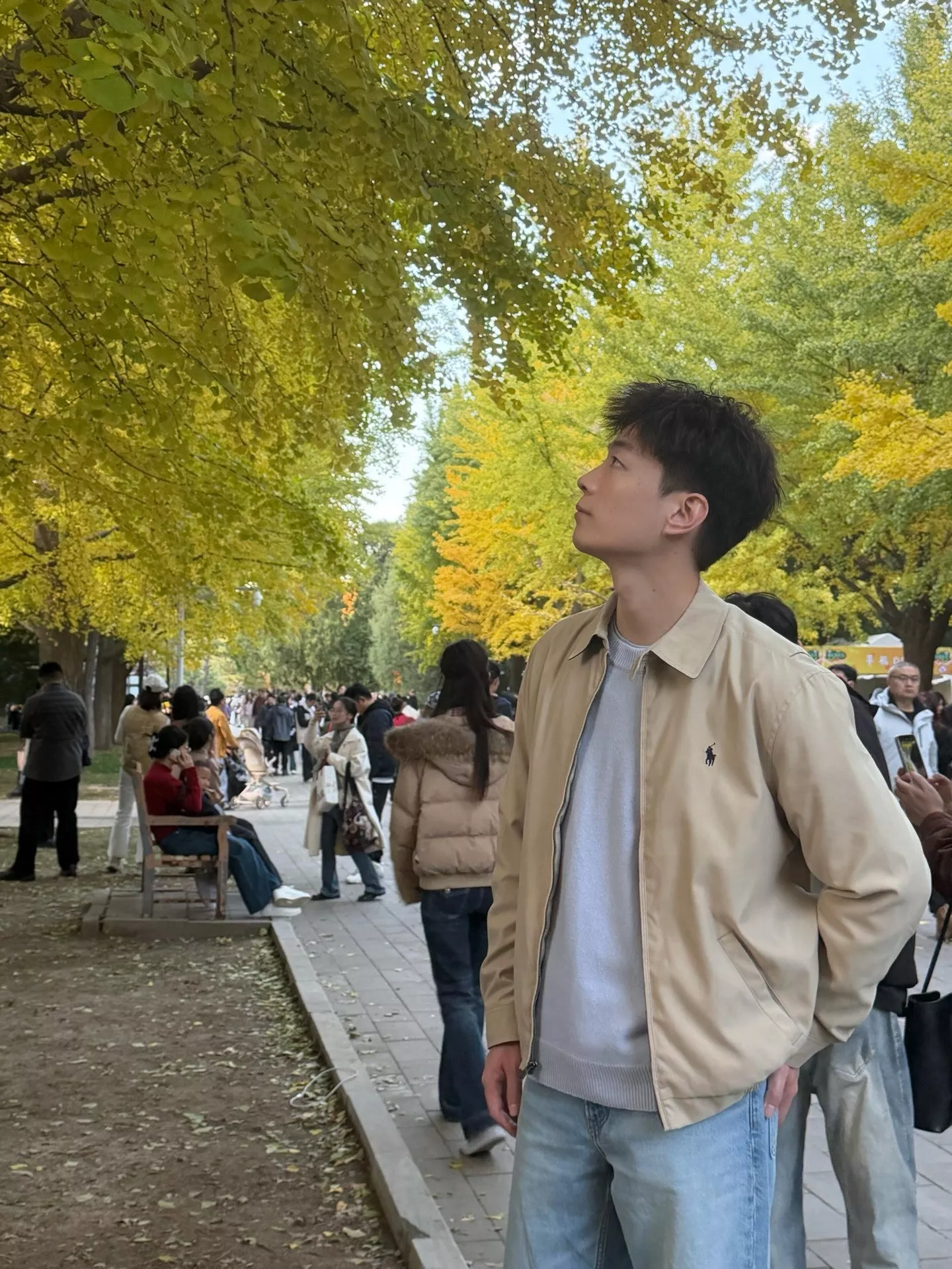 랄프로렌 금장 로고 자수 집업 카라 재킷 상세 이미지 18