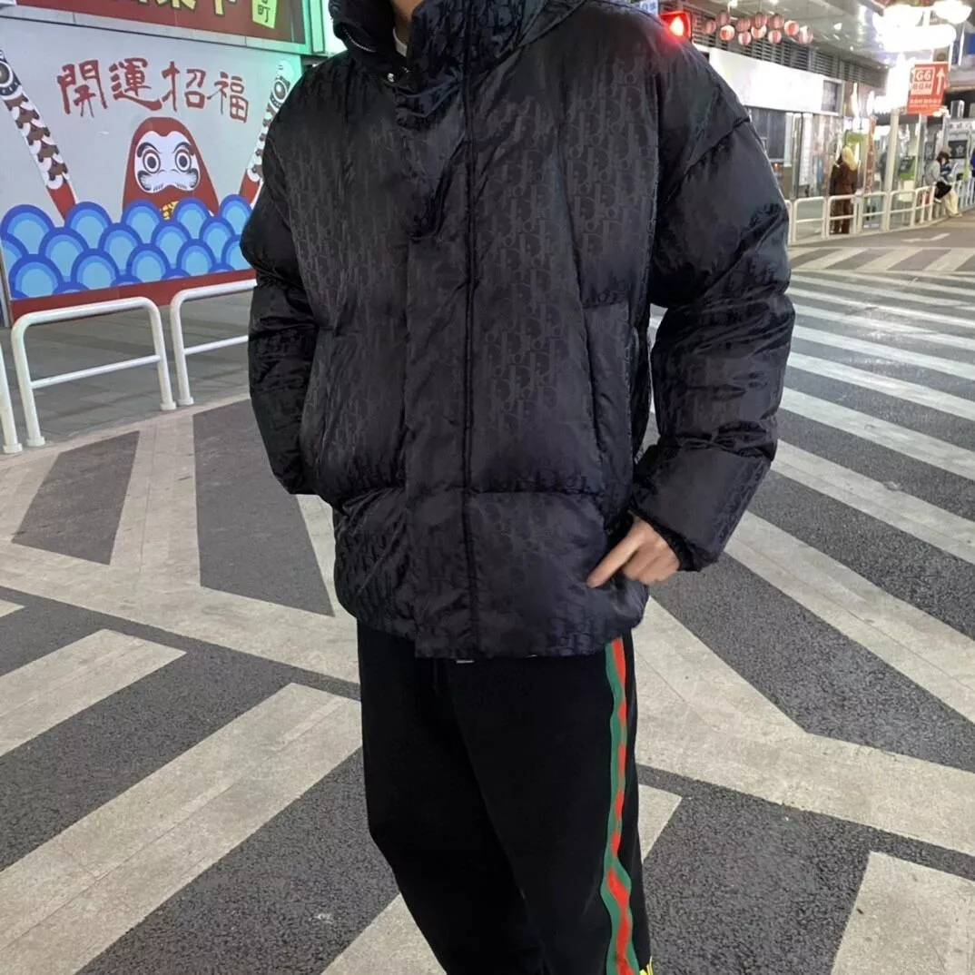 디올 오블리크 만인 자카드 후드 퀼팅 다운 재킷 상세 이미지 21