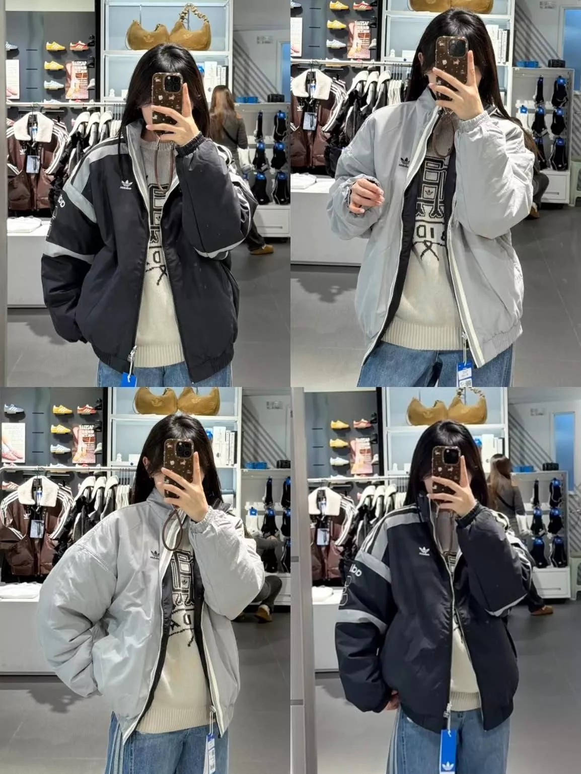 아디다스 오리지널스 팀 리버서블 패디드 양면 패딩 재킷 상세 이미지 21