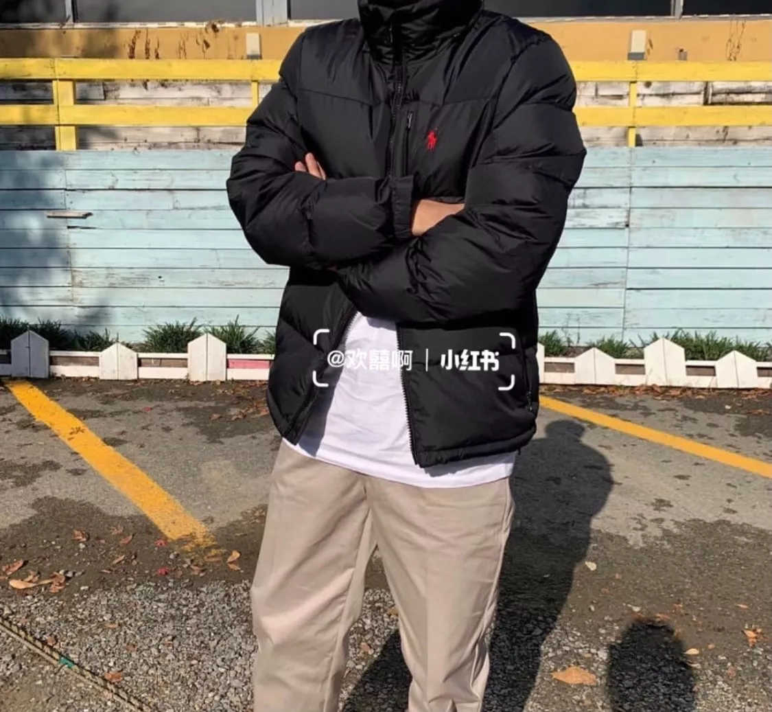 랄프로렌 클래식 포니 로고 자수 후드 다운 재킷 상세 이미지 19