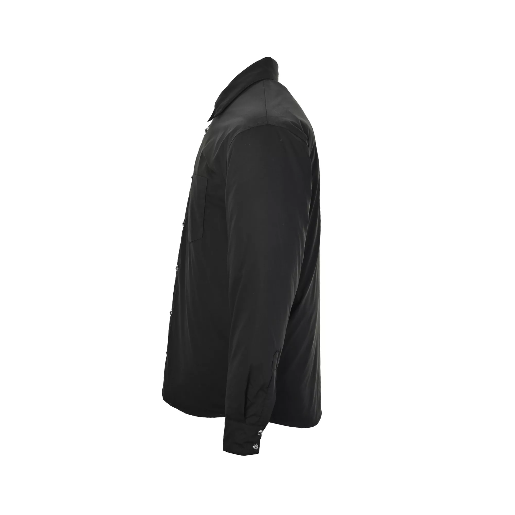 크롬하츠 25FW 십자가 버튼 솔리드 패딩 재킷 상세 이미지 2
