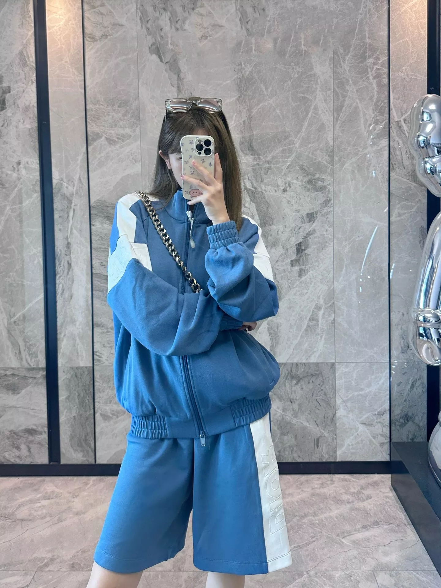 디올 앤드 팔리 컬러블록 집업 트랙 재킷 상세 이미지 11