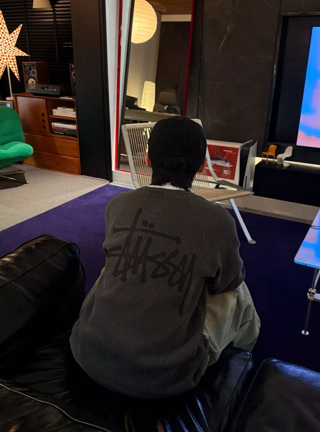 스투시 화플 와플 조직 효소 워싱 긴소매 티셔츠 상세 이미지 16