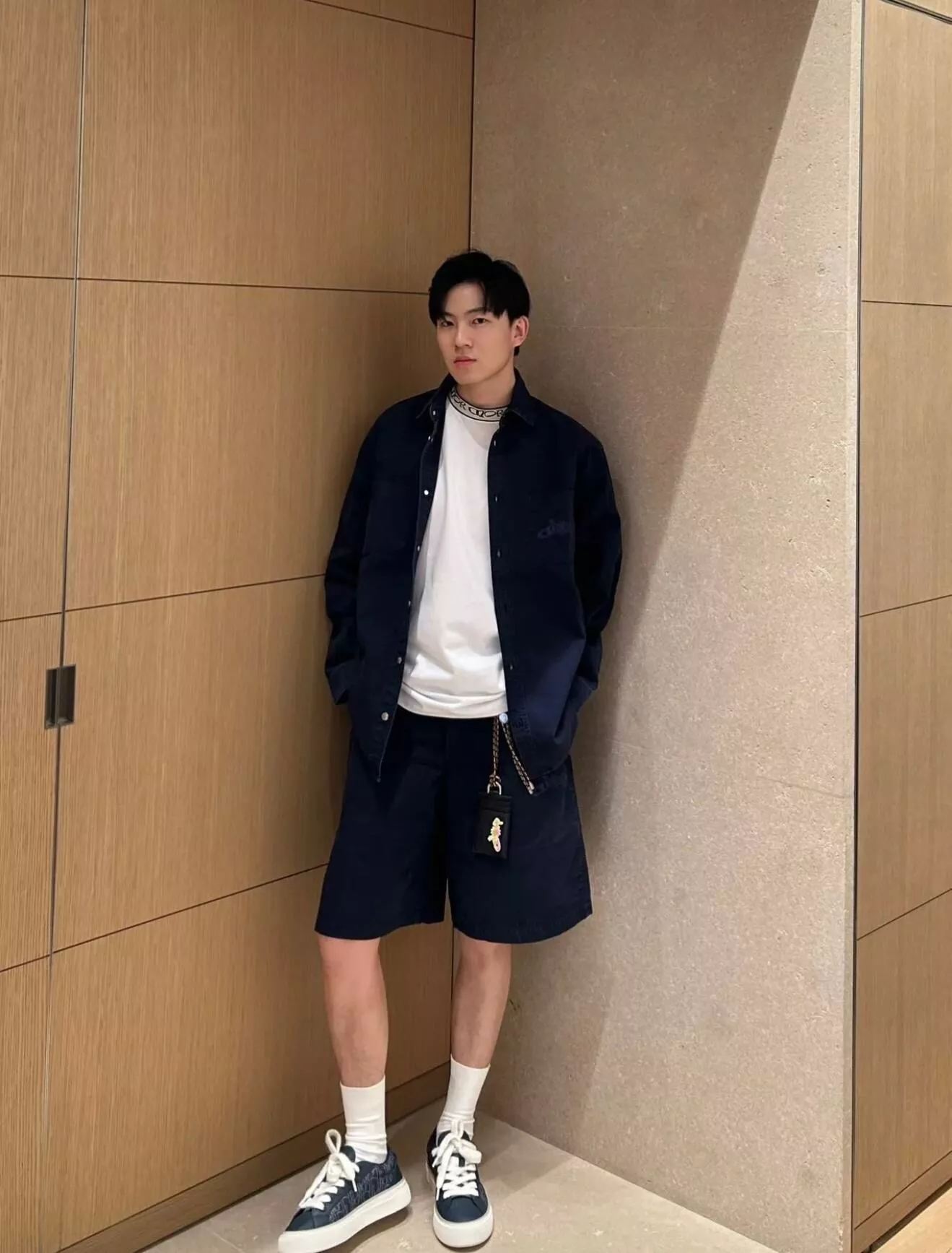 디올 25FW 콜라보 자수 로고 캔버스 셔츠 아우터 상세 이미지 14