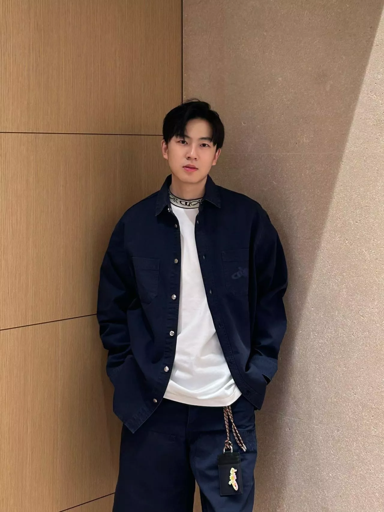 디올 25FW 콜라보 자수 로고 캔버스 셔츠 아우터 상세 이미지 13