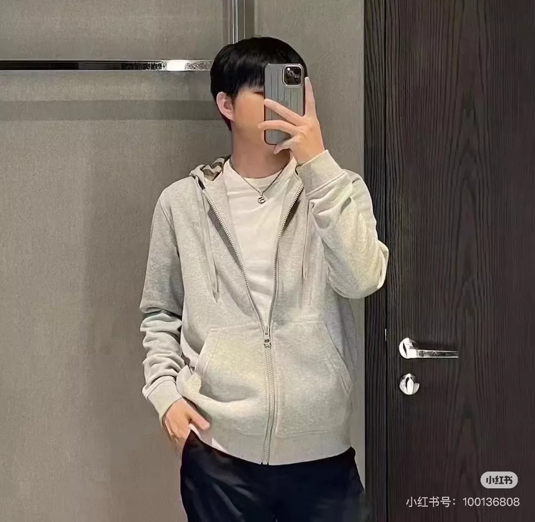 버버리 24FW 레터 자수 체크 후드 집업 상세 이미지 11