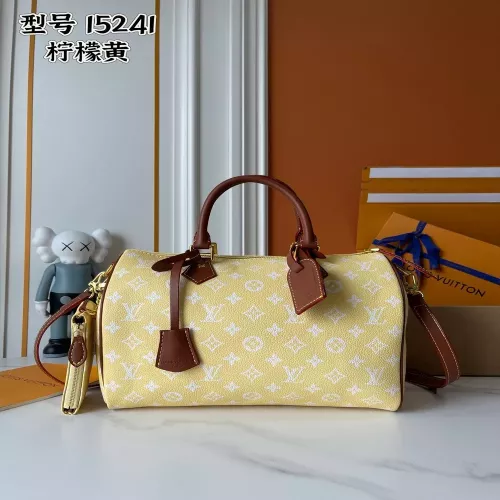 루이비통 스피디 P69 반둘리에 30 모노그램 레더 핸드백