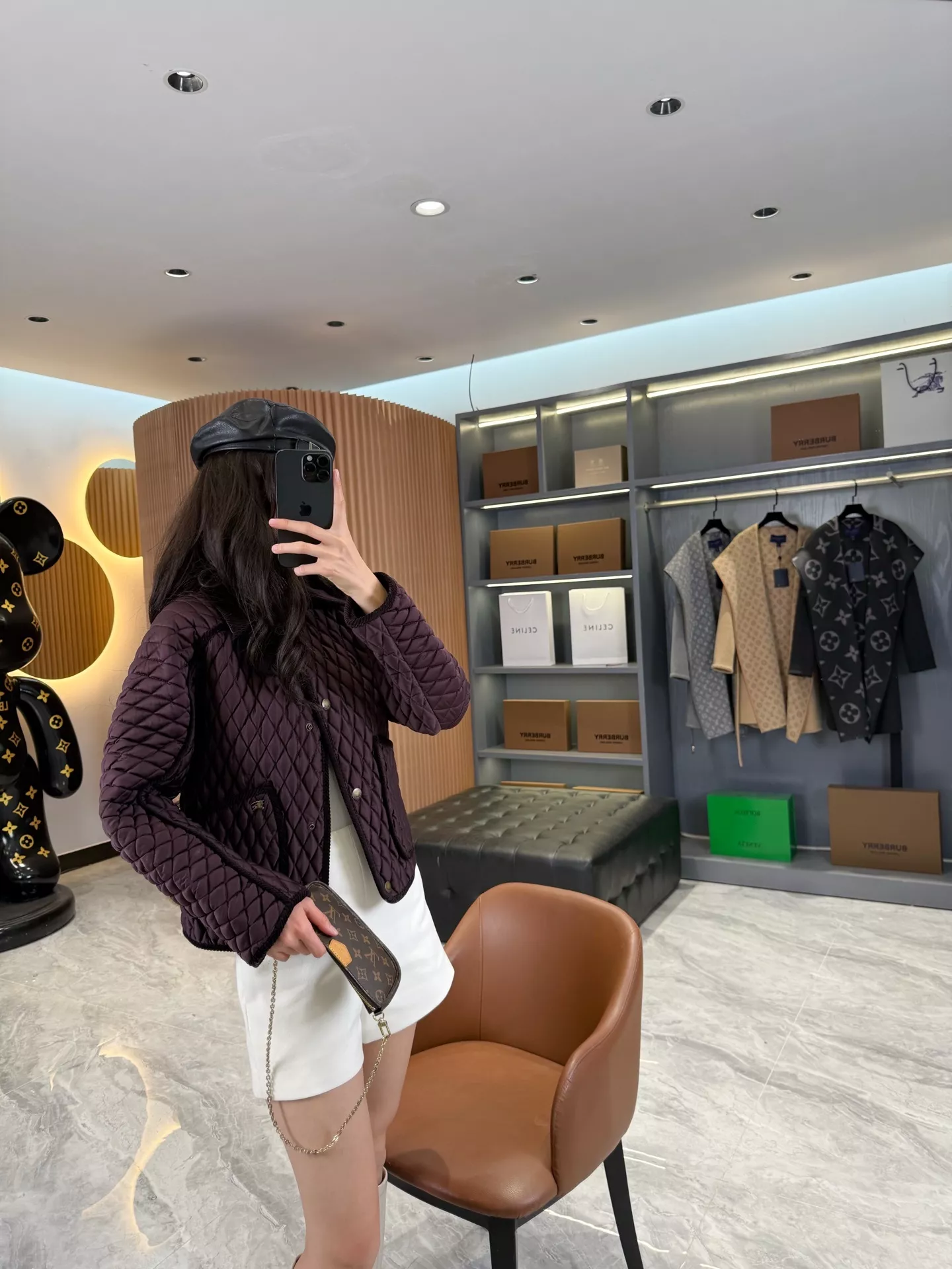 버버리 플로리스톤 여성 숏 퀼팅 나일론 패딩 재킷 상세 이미지 126