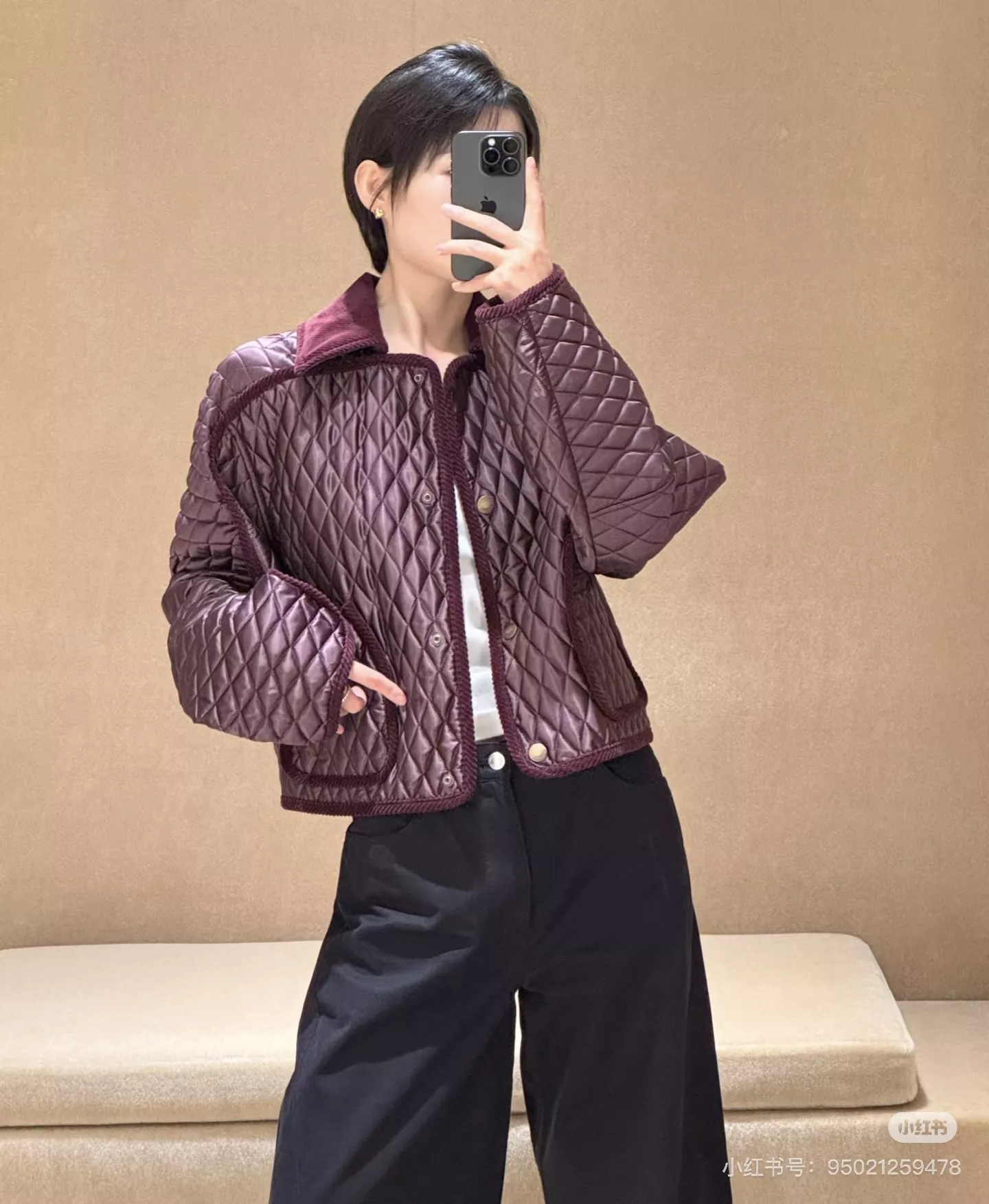 버버리 플로리스톤 여성 숏 퀼팅 나일론 패딩 재킷 상세 이미지 98