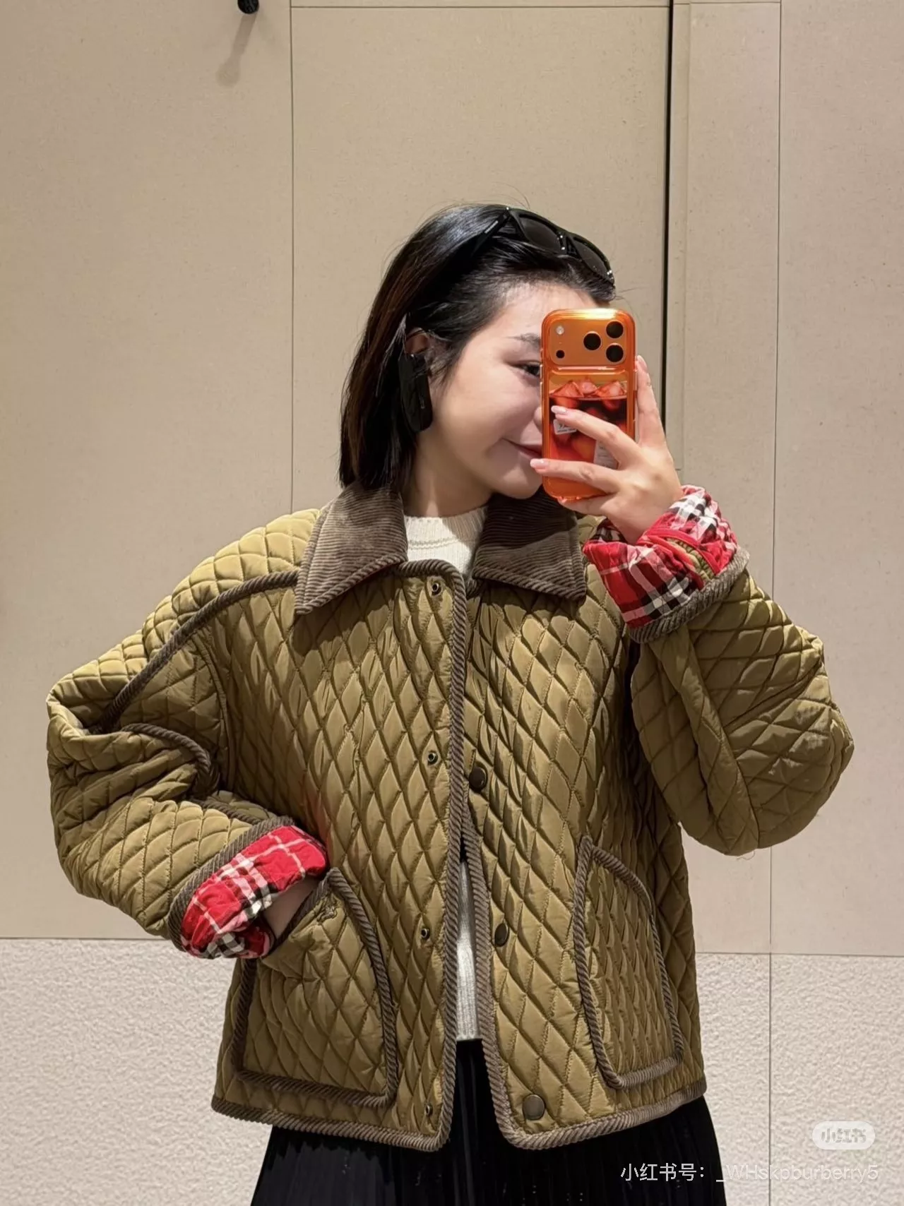 버버리 플로리스톤 여성 숏 퀼팅 나일론 패딩 재킷 상세 이미지 115