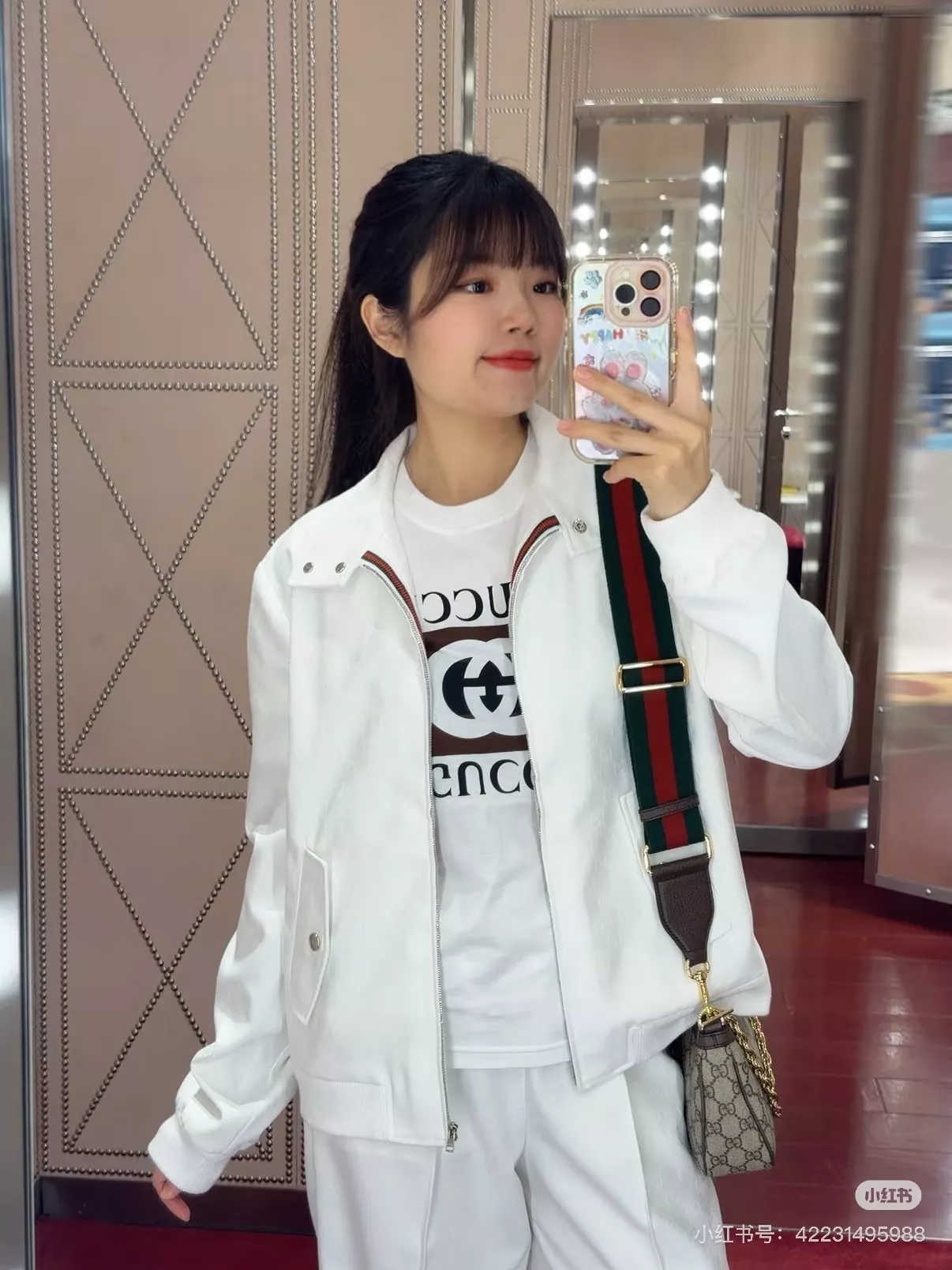 구찌 GG 자카드 와이드 레그 밴딩 팬츠 상세 이미지 17