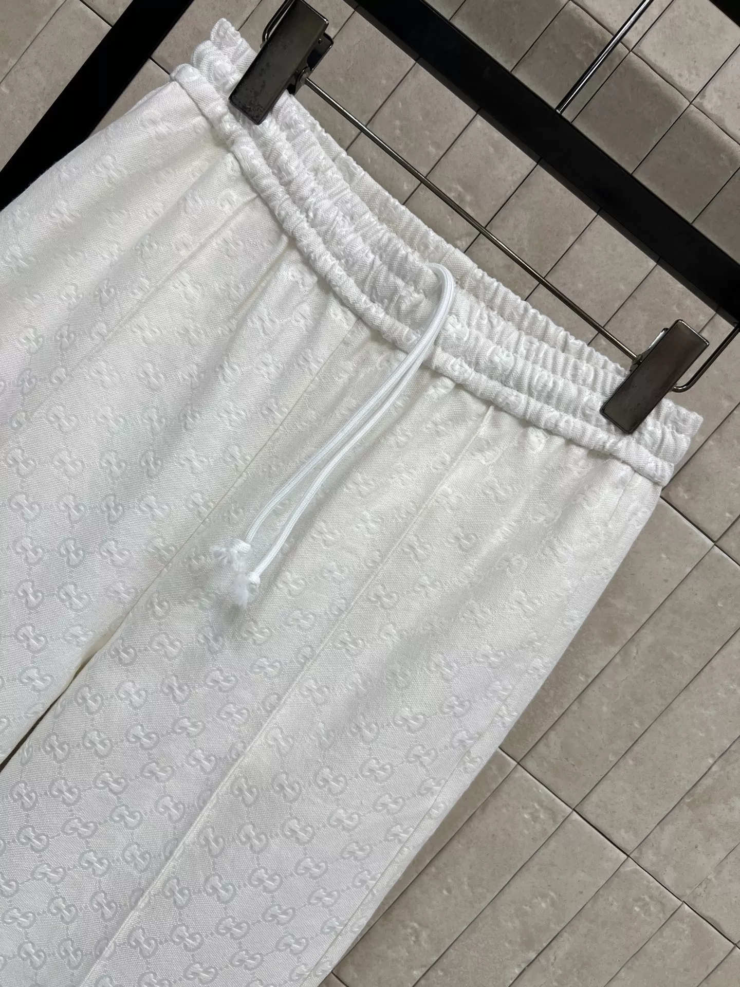 구찌 GG 자카드 와이드 레그 밴딩 팬츠 상세 이미지 2