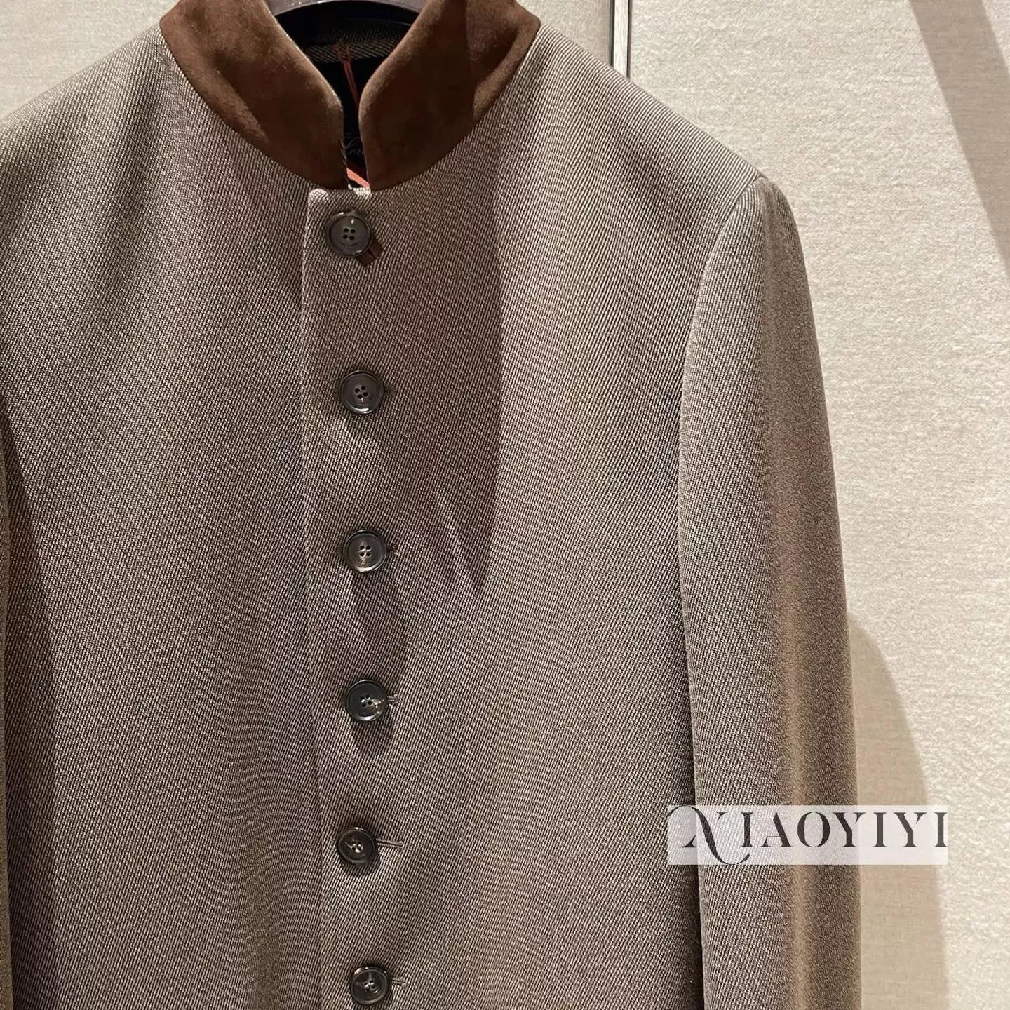 로로피아나 25FW 배색 스탠드카라 테일러드 재킷 상세 이미지 16