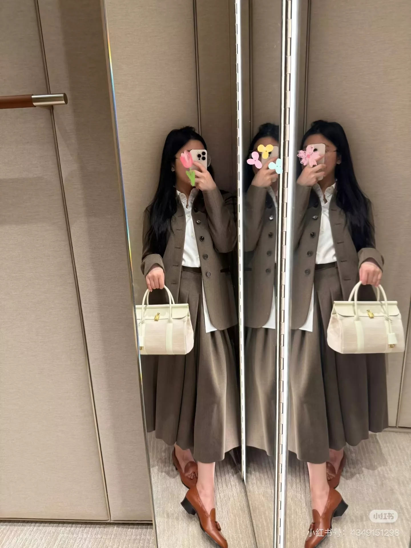 로로피아나 25FW 배색 스탠드카라 테일러드 재킷 상세 이미지 23
