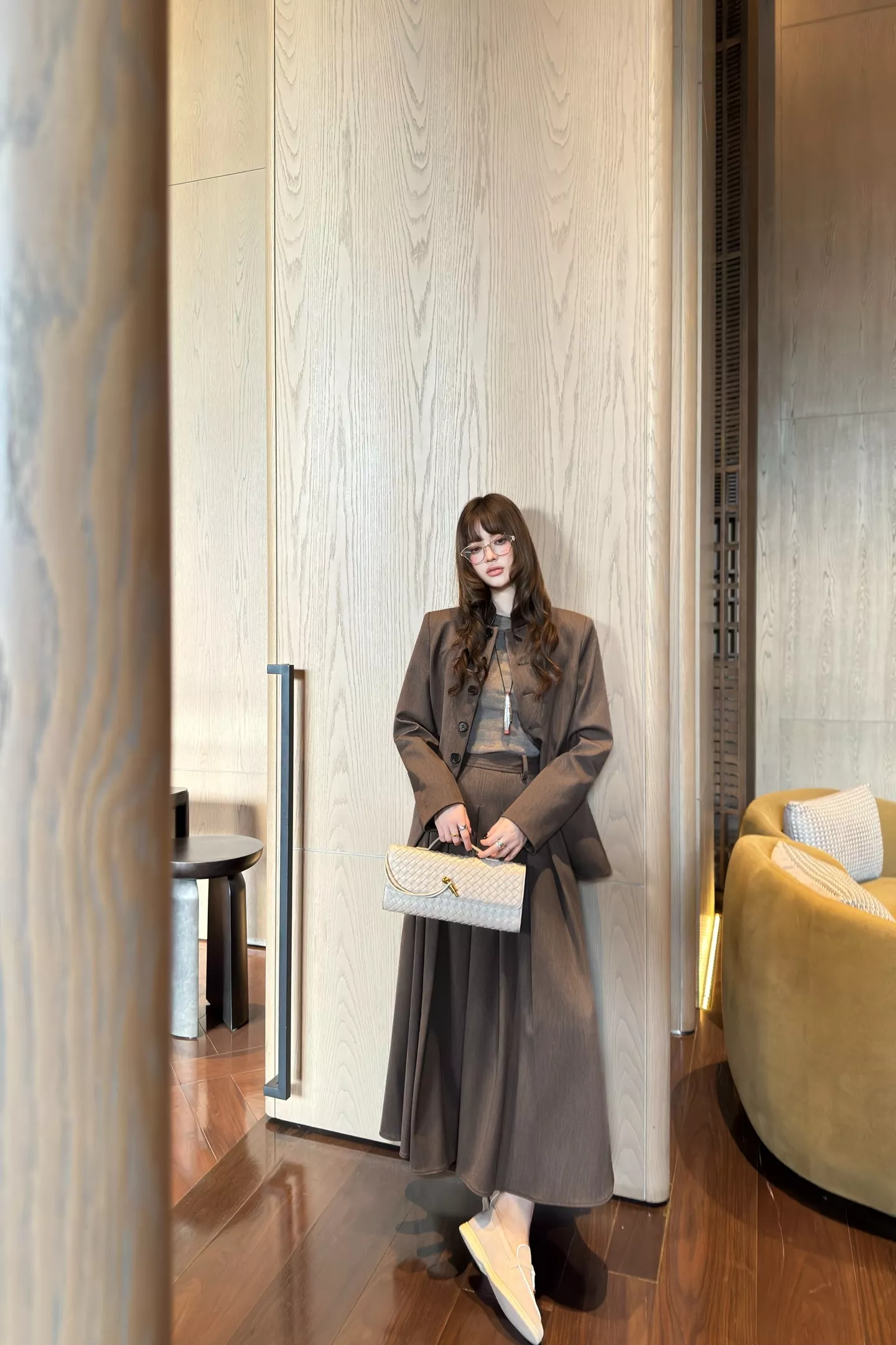 로로피아나 25FW 배색 스탠드카라 테일러드 재킷 상세 이미지 26