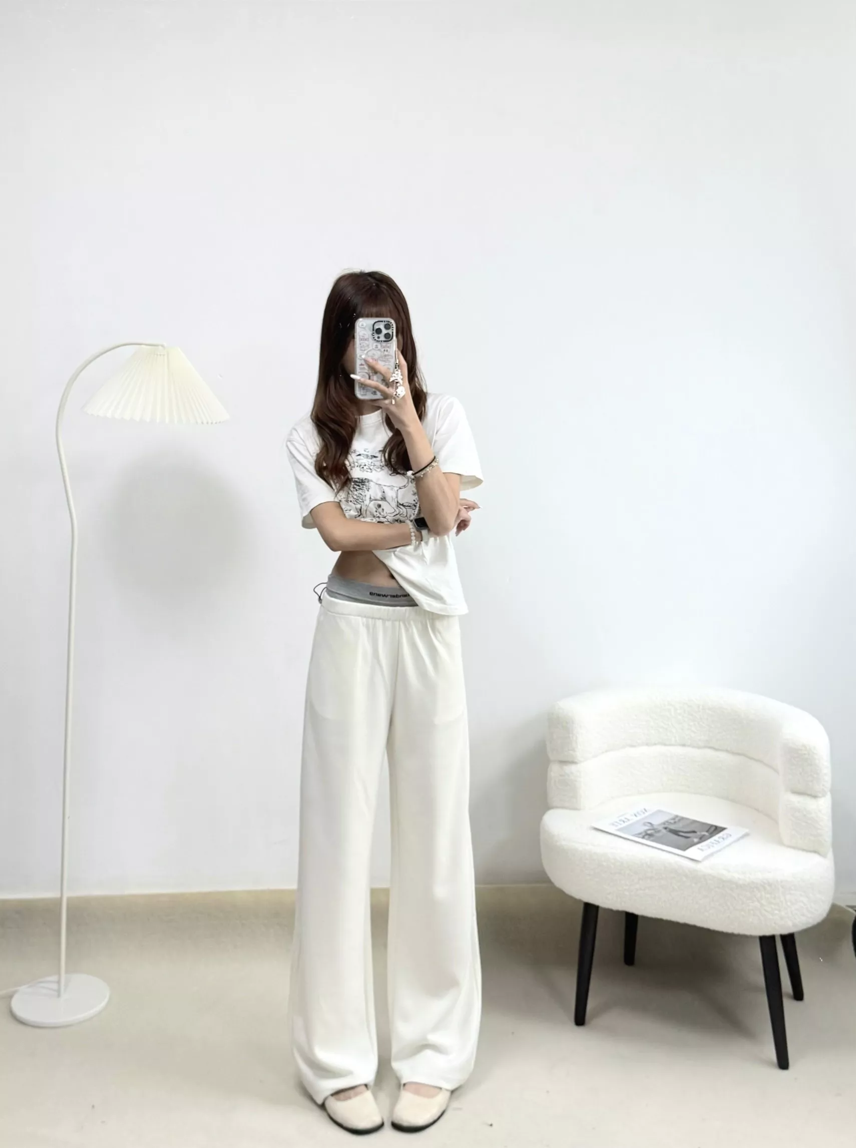 알렉산더왕 더블 웨이스트밴드 와이드 트레이닝 팬츠 상세 이미지 11