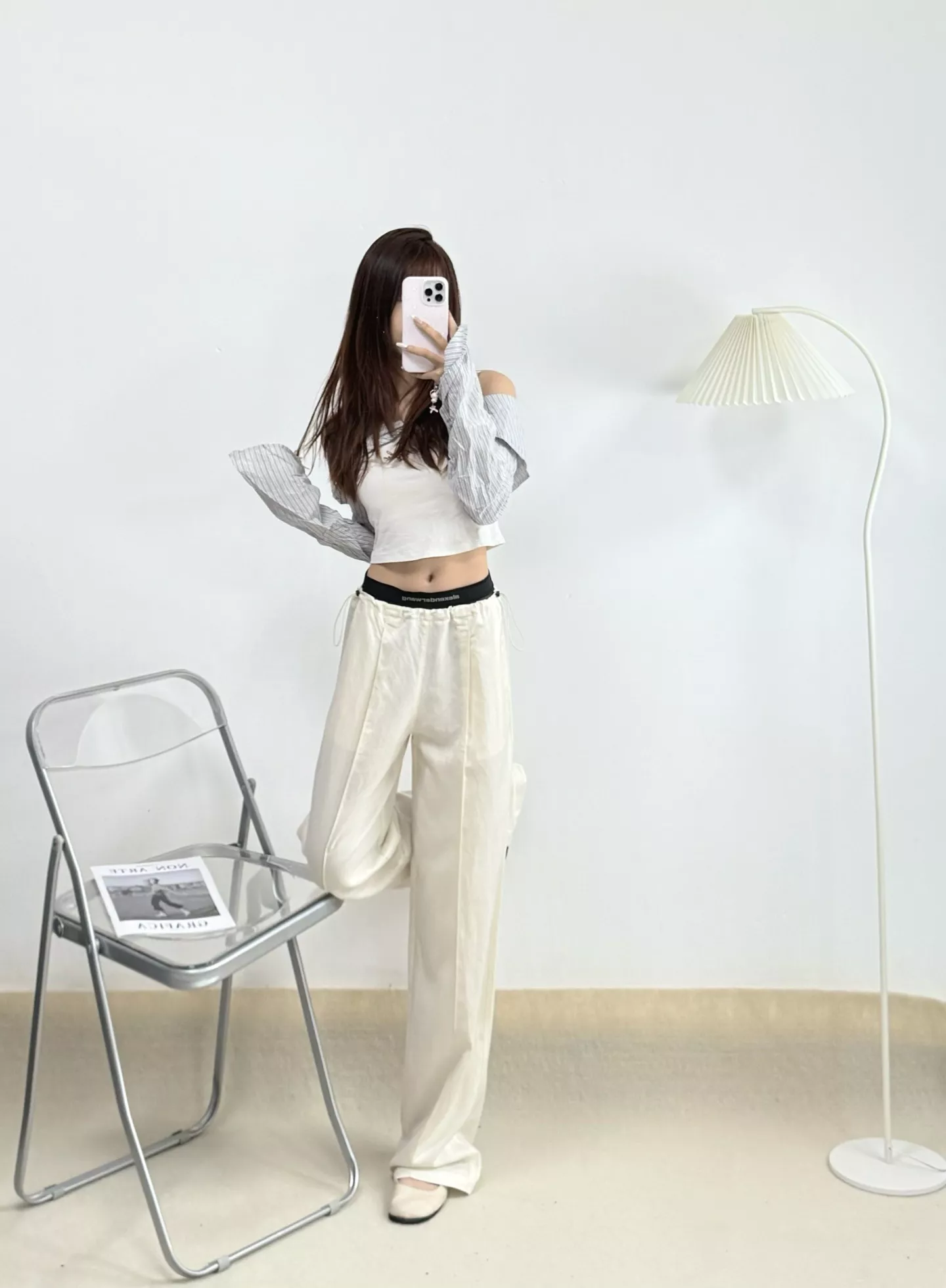 알렉산더왕 더블 허리 밴딩 와이드 팬츠 상세 이미지 16