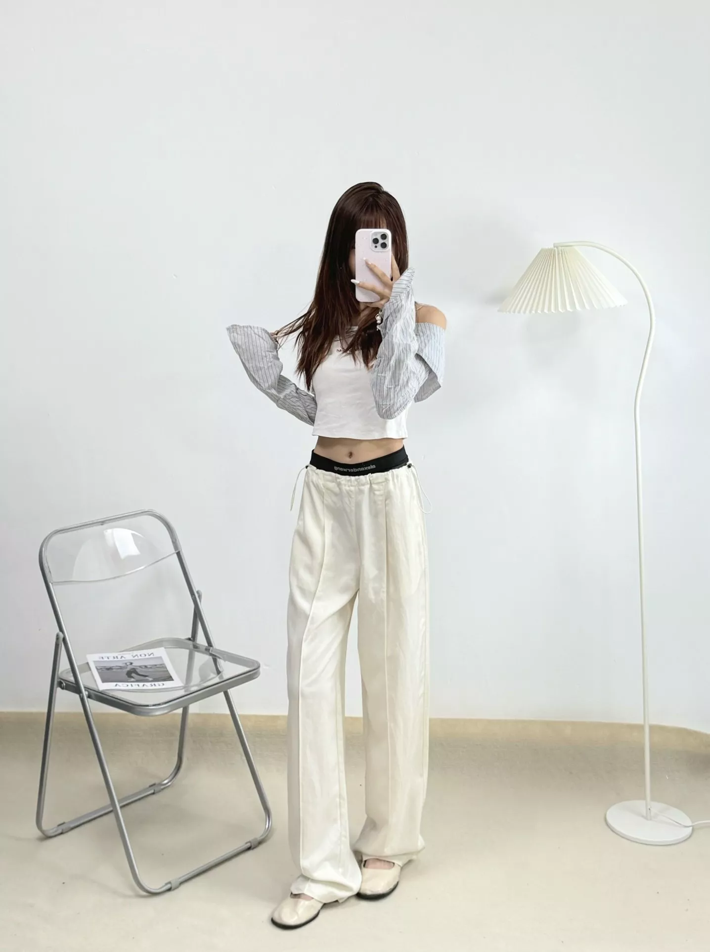 알렉산더왕 더블 허리 밴딩 와이드 팬츠 상세 이미지 18