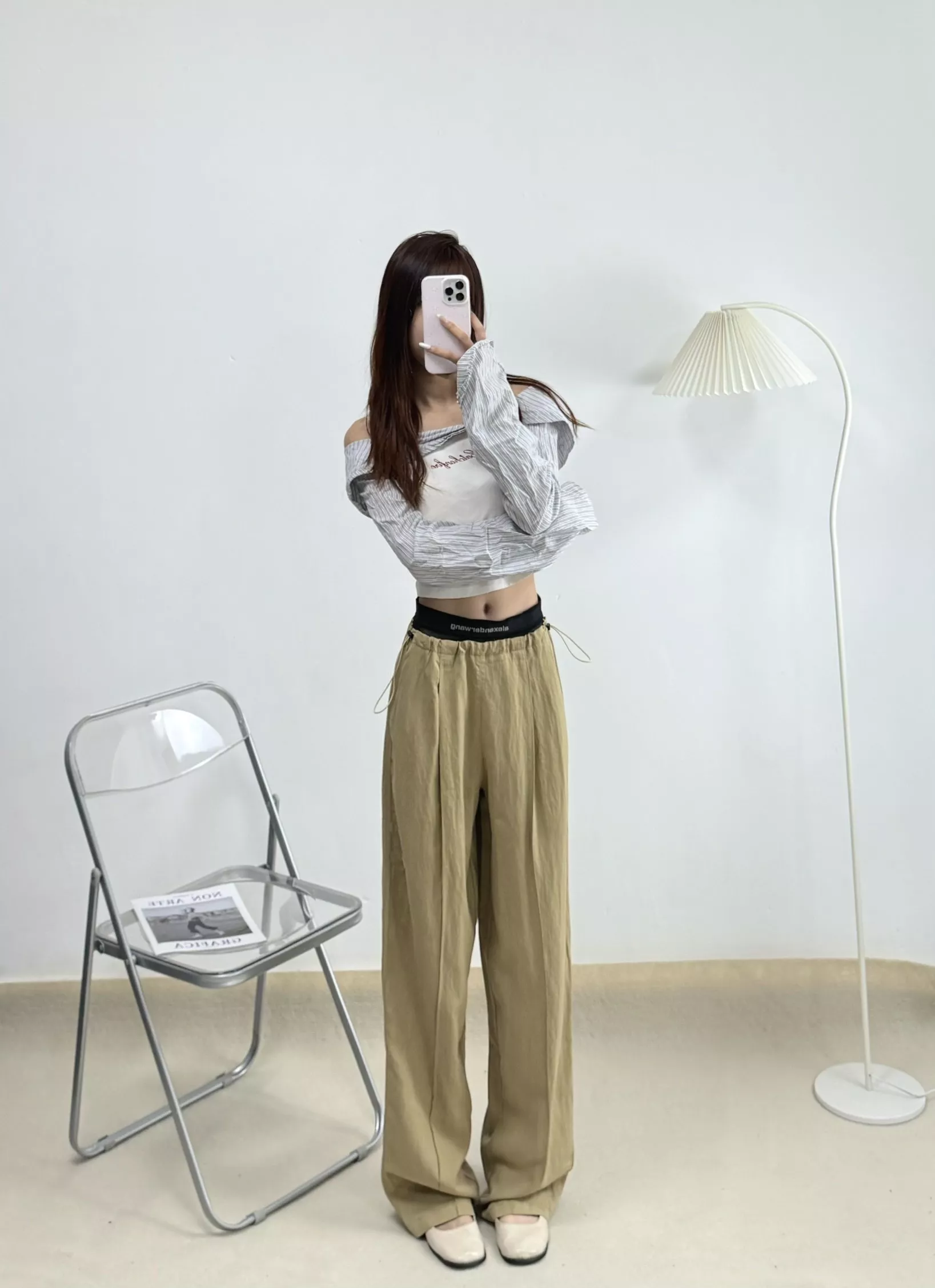 알렉산더왕 더블 허리 밴딩 와이드 팬츠 상세 이미지 23