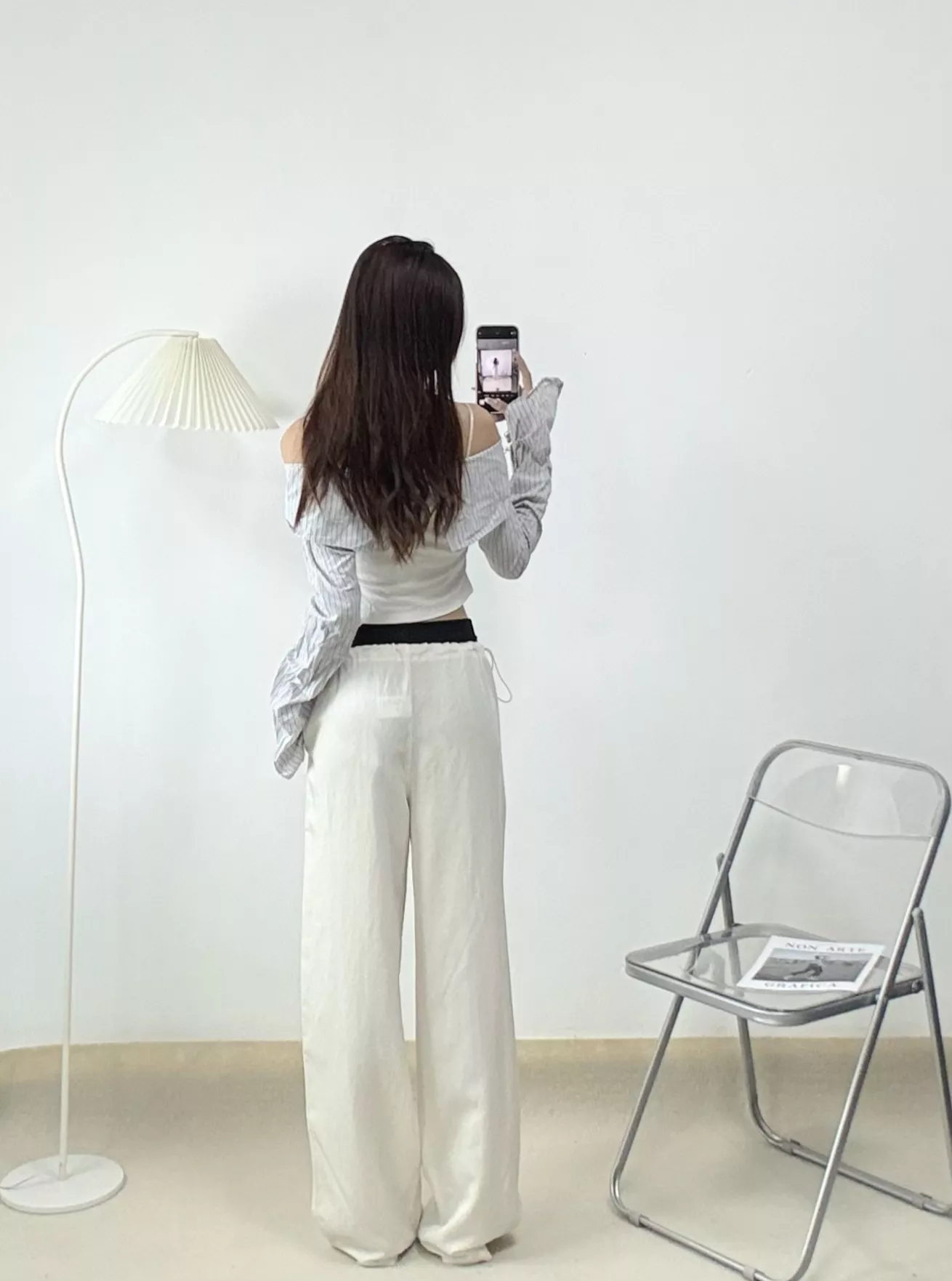 알렉산더왕 더블 허리 밴딩 와이드 팬츠 상세 이미지 14