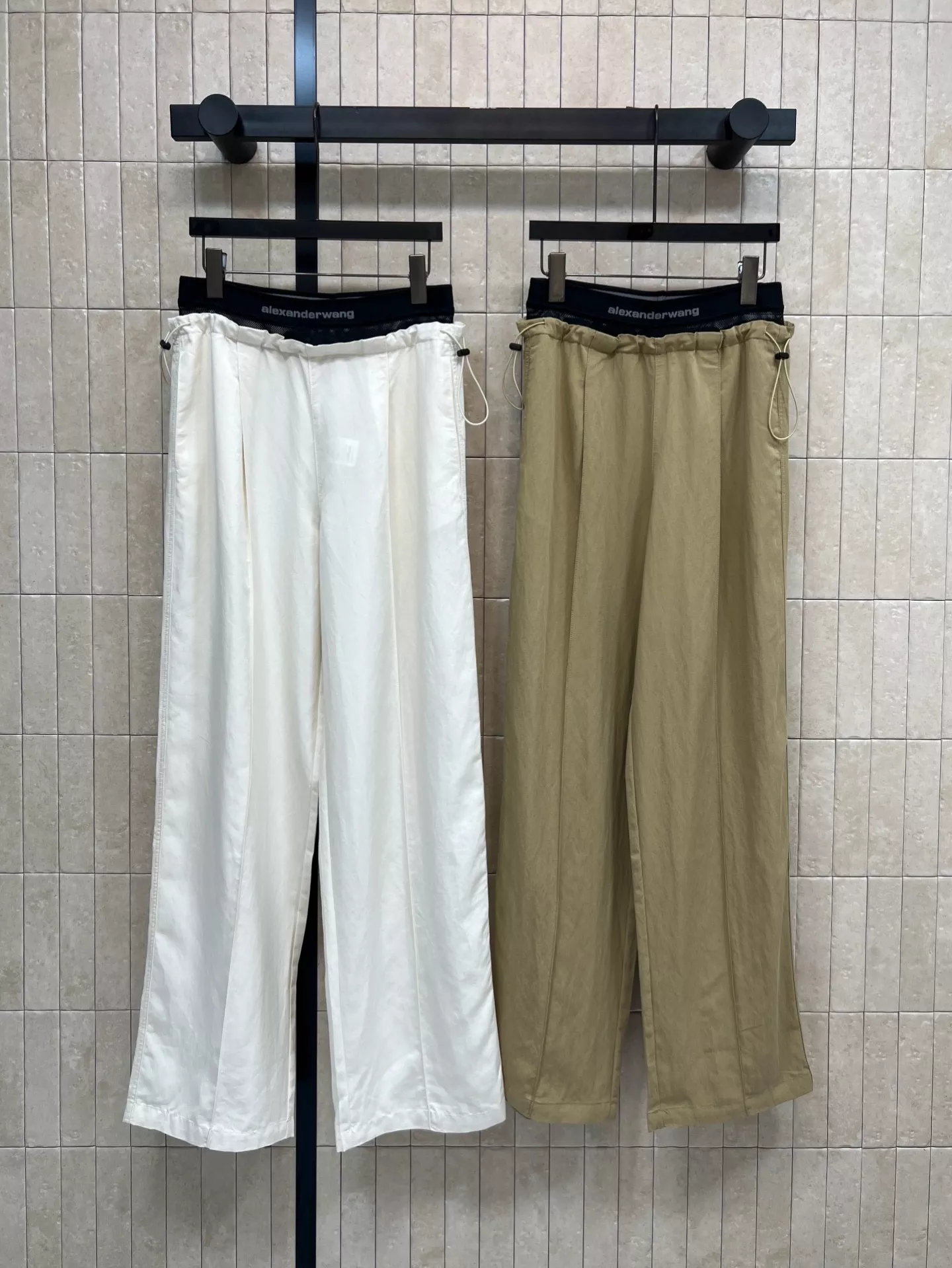 알렉산더왕 더블 허리 밴딩 와이드 팬츠 상세 이미지 1