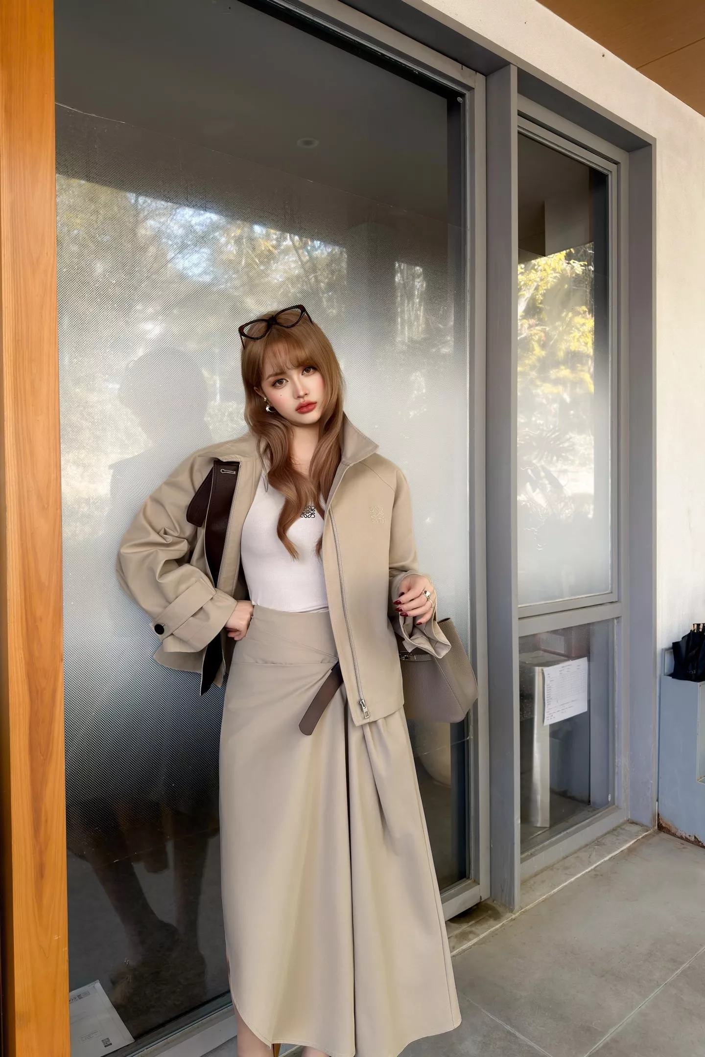 로우클래식 비대칭 언밸런스 코튼 스커트 벨트 세트 상세 이미지 38