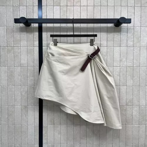 로우클래식 비대칭 언밸런스 코튼 스커트 벨트 세트