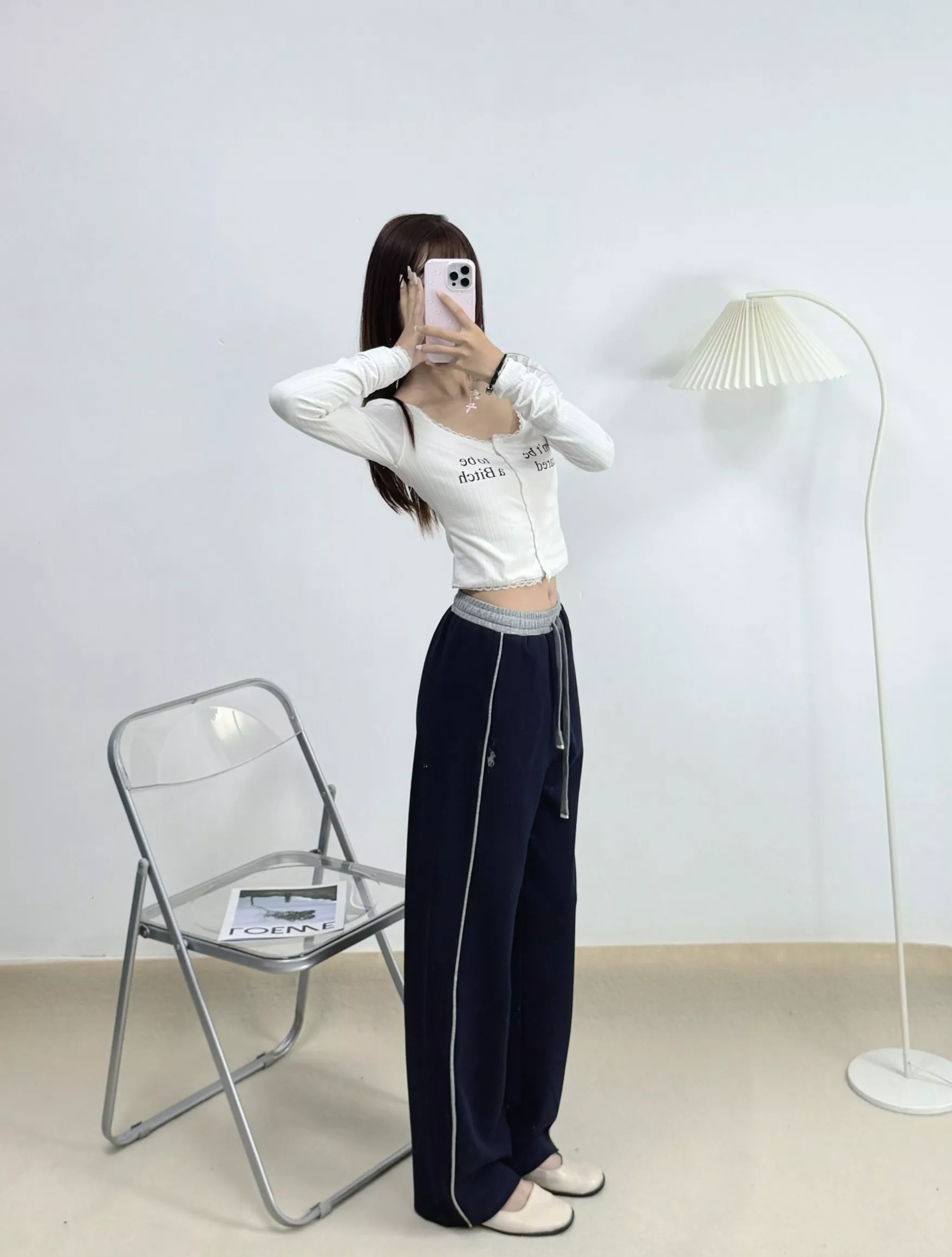 버버리 한계 배색 와이드 트레이닝 팬츠 상세 이미지 20