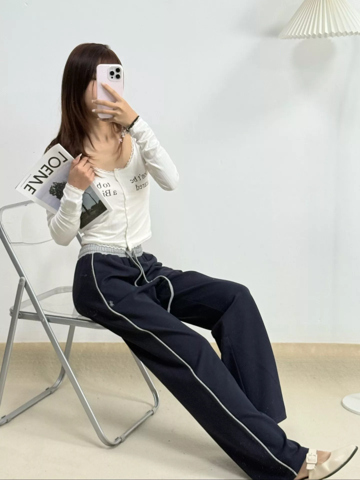 버버리 한계 배색 와이드 트레이닝 팬츠 상세 이미지 26