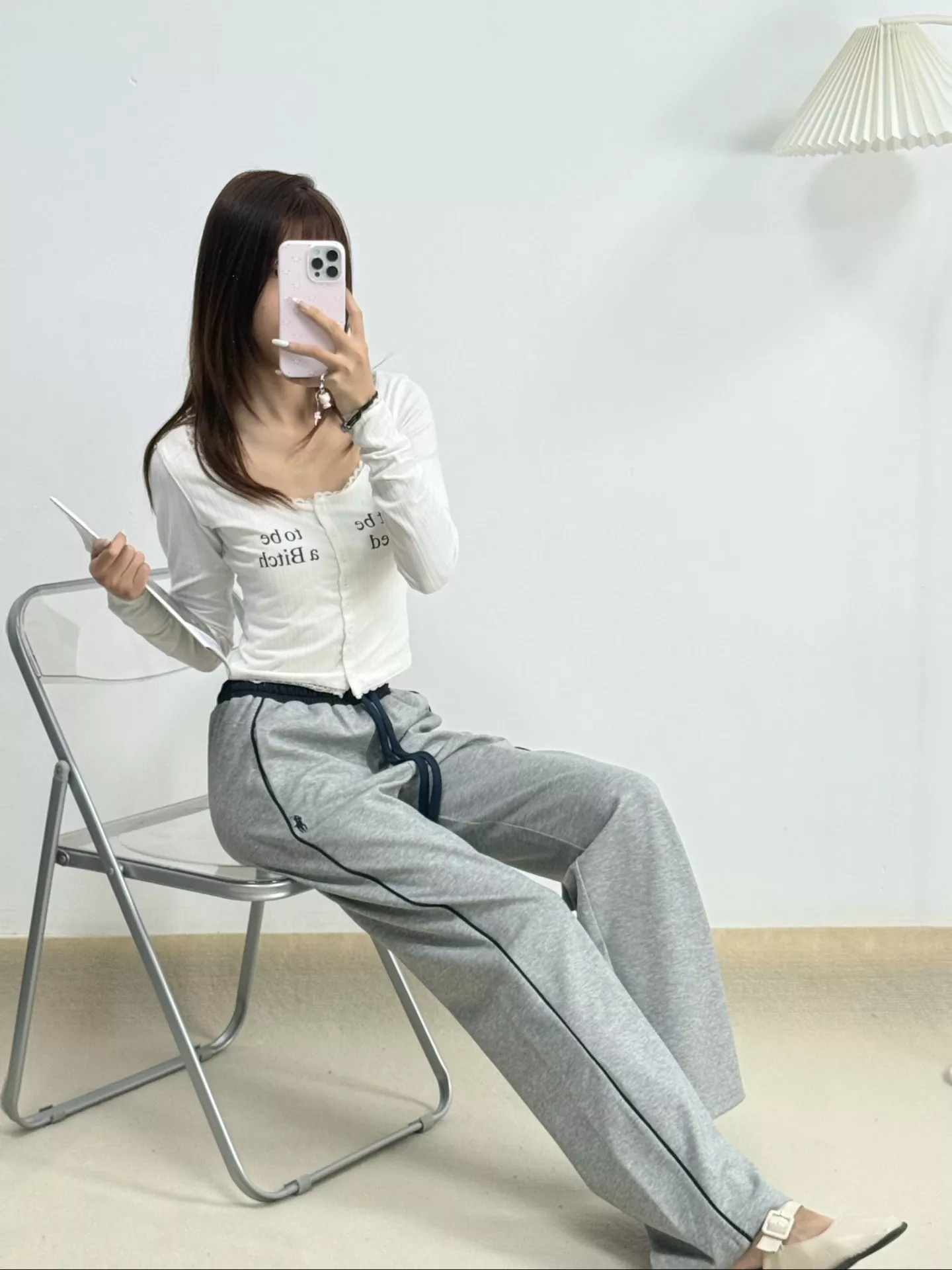 버버리 한계 배색 와이드 트레이닝 팬츠 상세 이미지 19