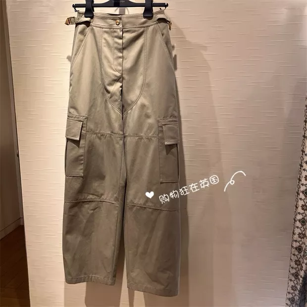 루이비통 26SS 카키 멀티포켓 하이웨이스트 카고 팬츠 상세 이미지 21