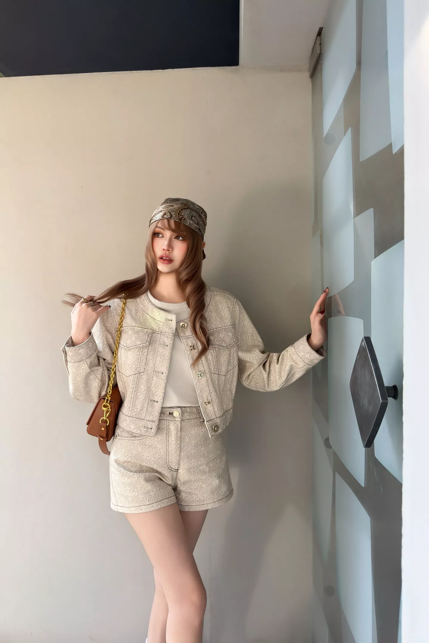 루이비통 모노그램 자카드 하이웨이스트 쇼츠 상세 이미지 27