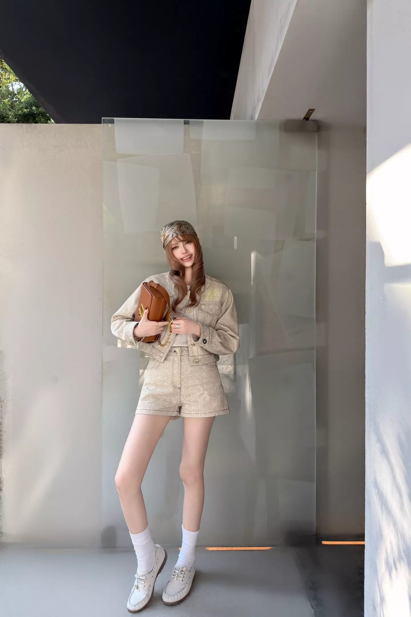 루이비통 모노그램 자카드 하이웨이스트 쇼츠 상세 이미지 23