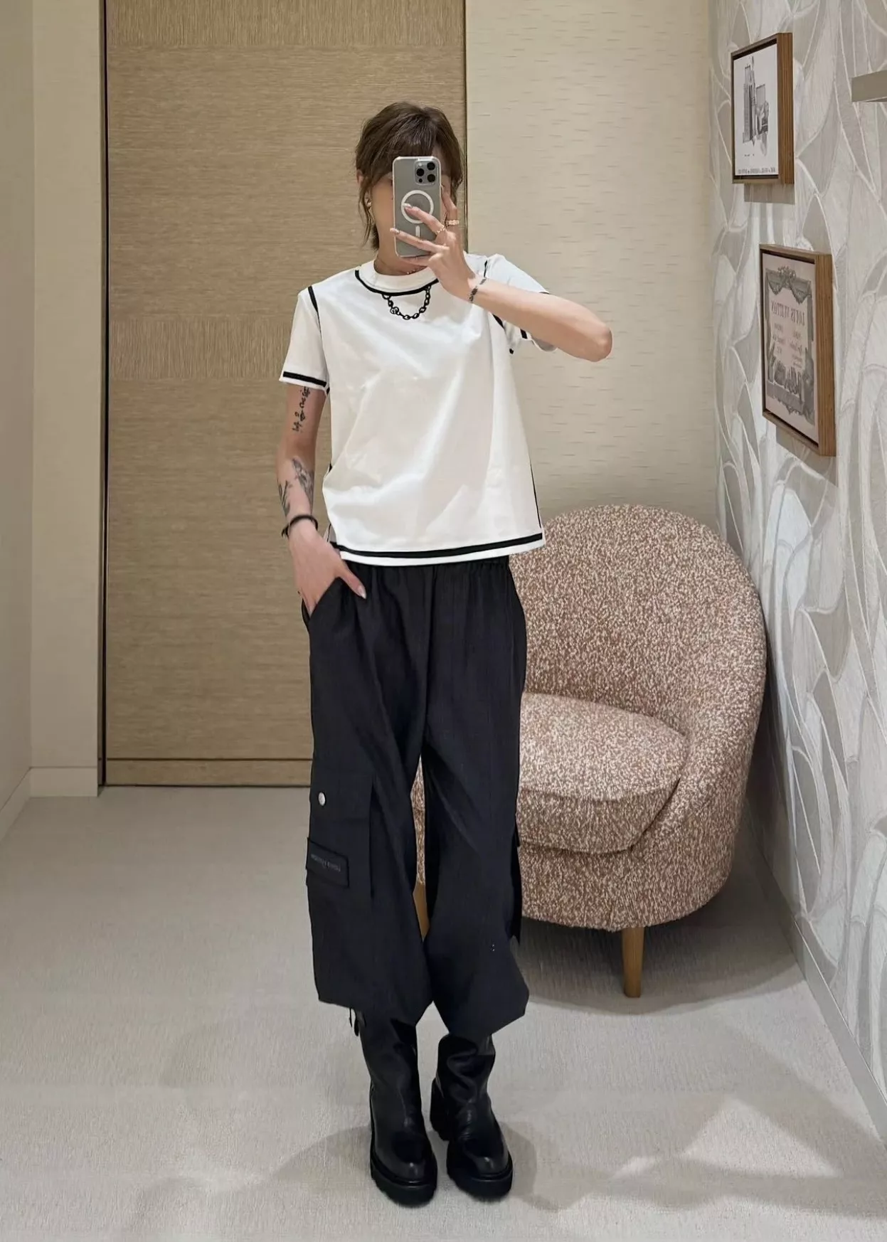 루이비통 그레이 카고 와이드 팬츠 상세 이미지 19