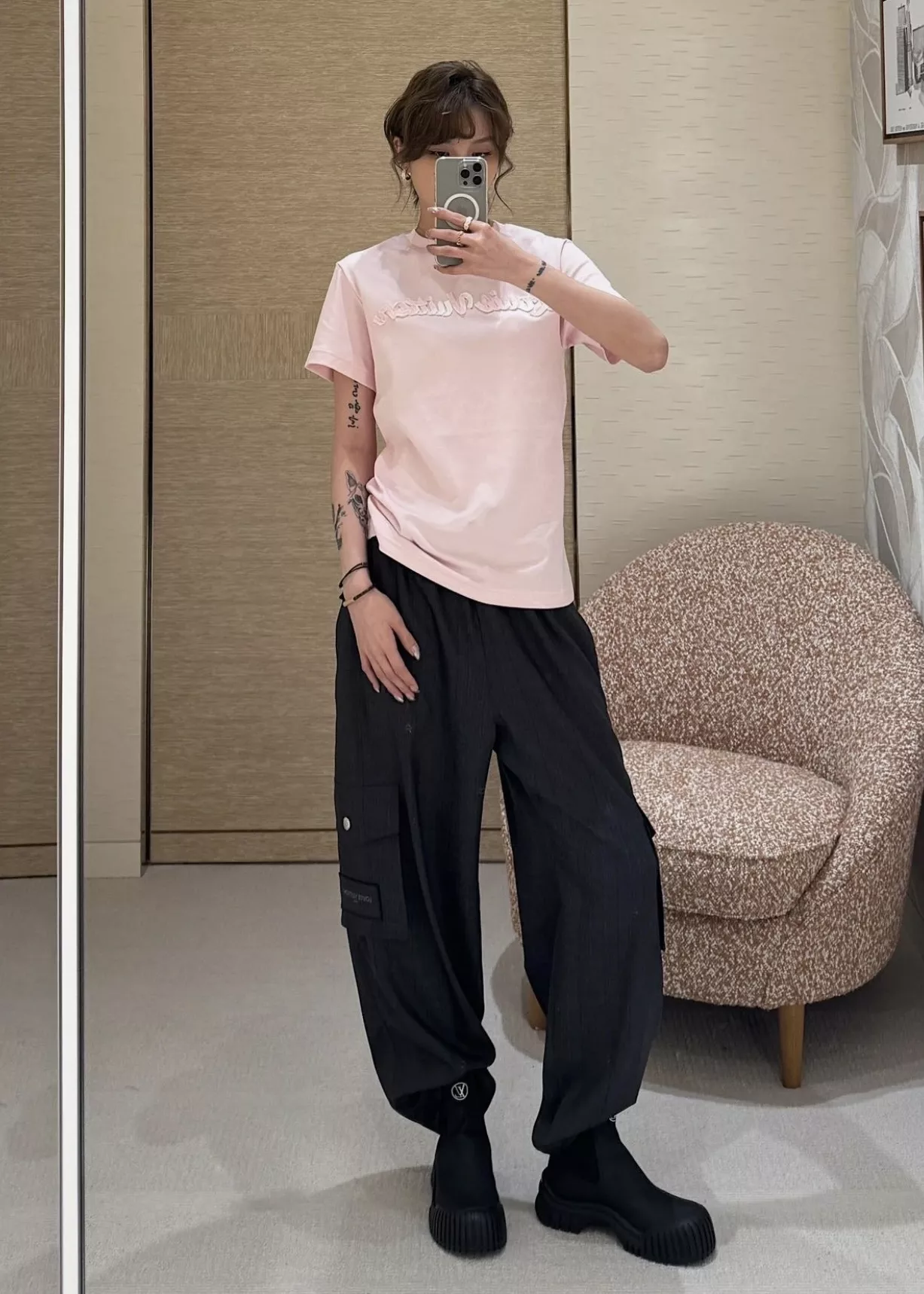 루이비통 그레이 카고 와이드 팬츠 상세 이미지 18