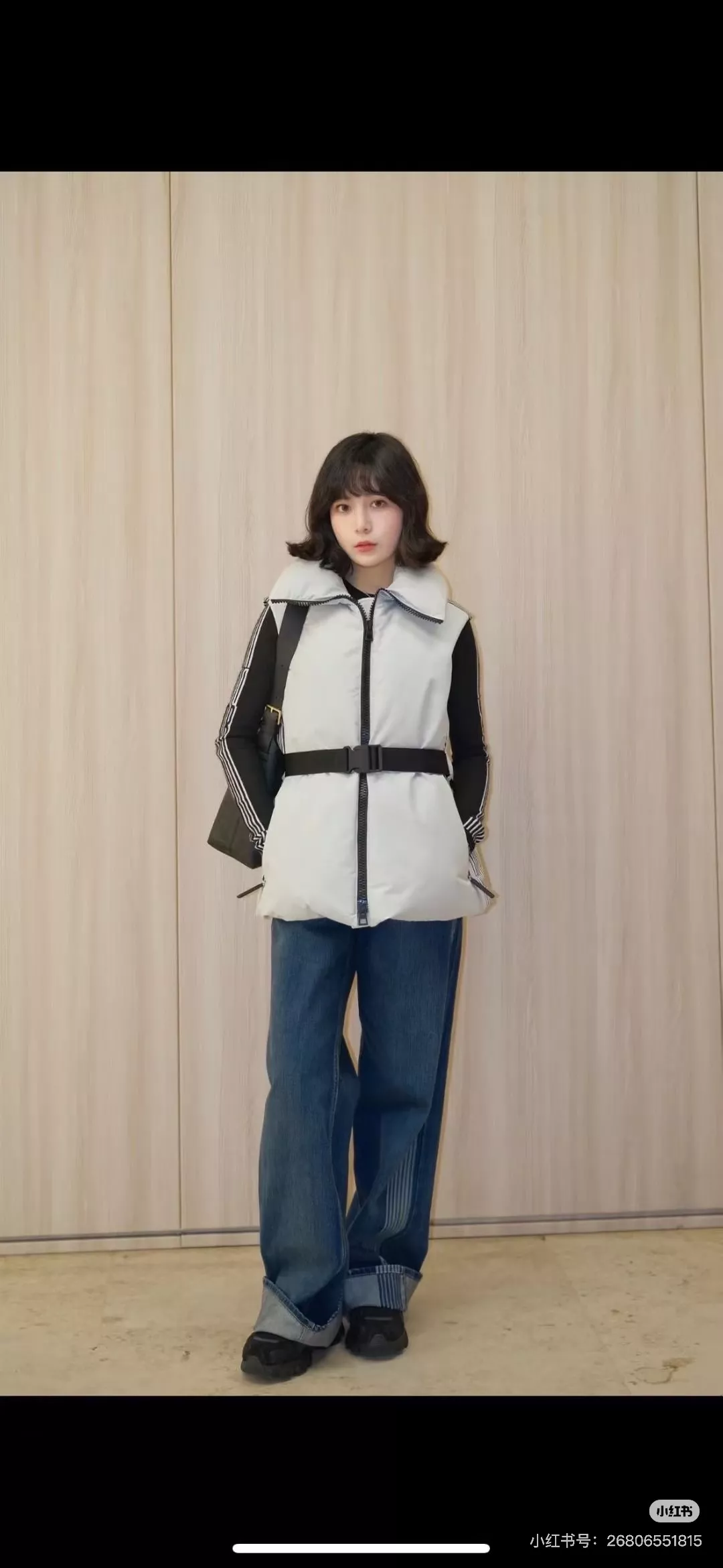 디올 스키 리미티드 스탠드카라 로고 스트라이프 패딩 베스트 상세 이미지 15