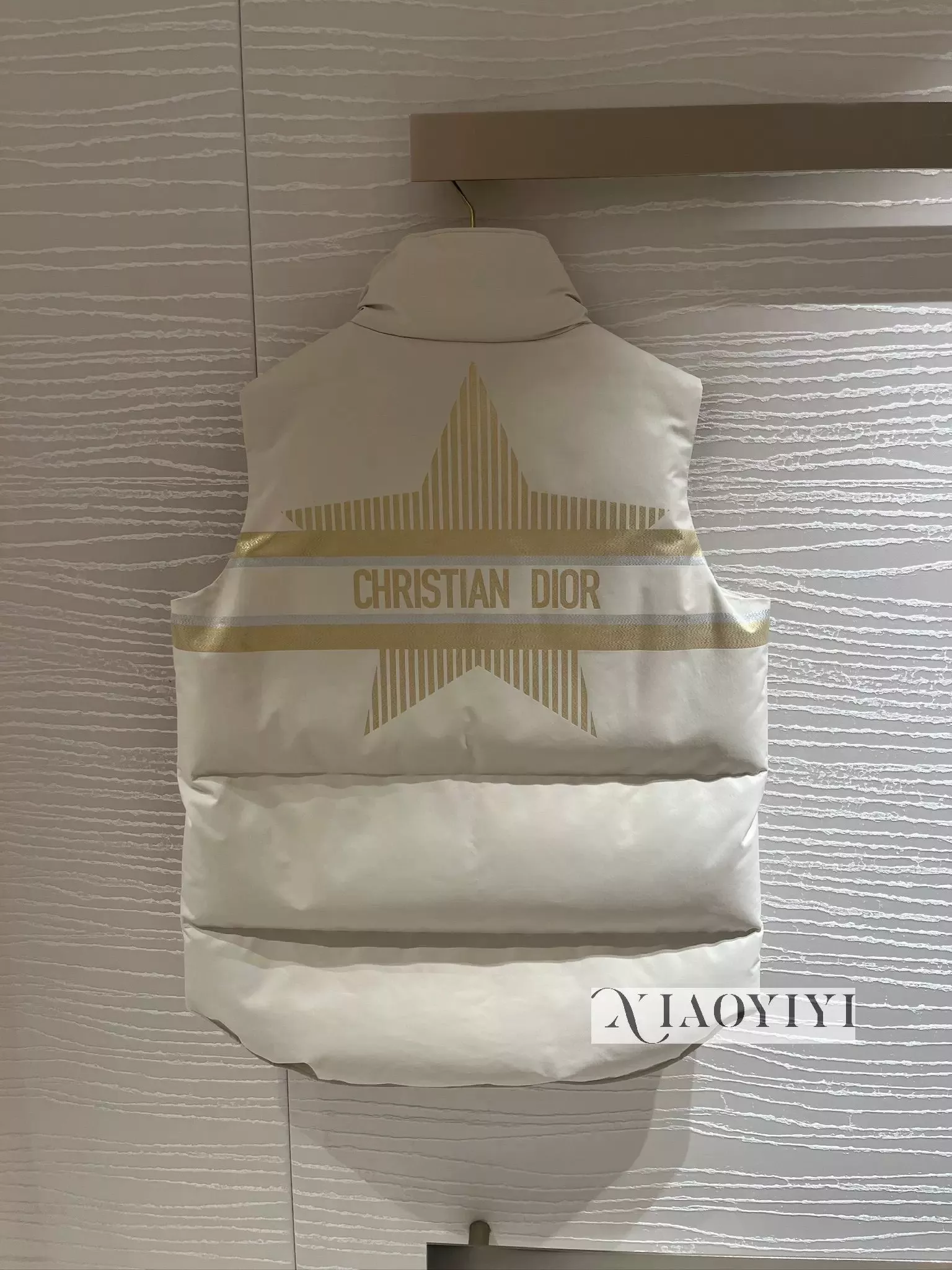 디올 골드 스타 로고 후드 하이넥 다운 재킷 상세 이미지 25