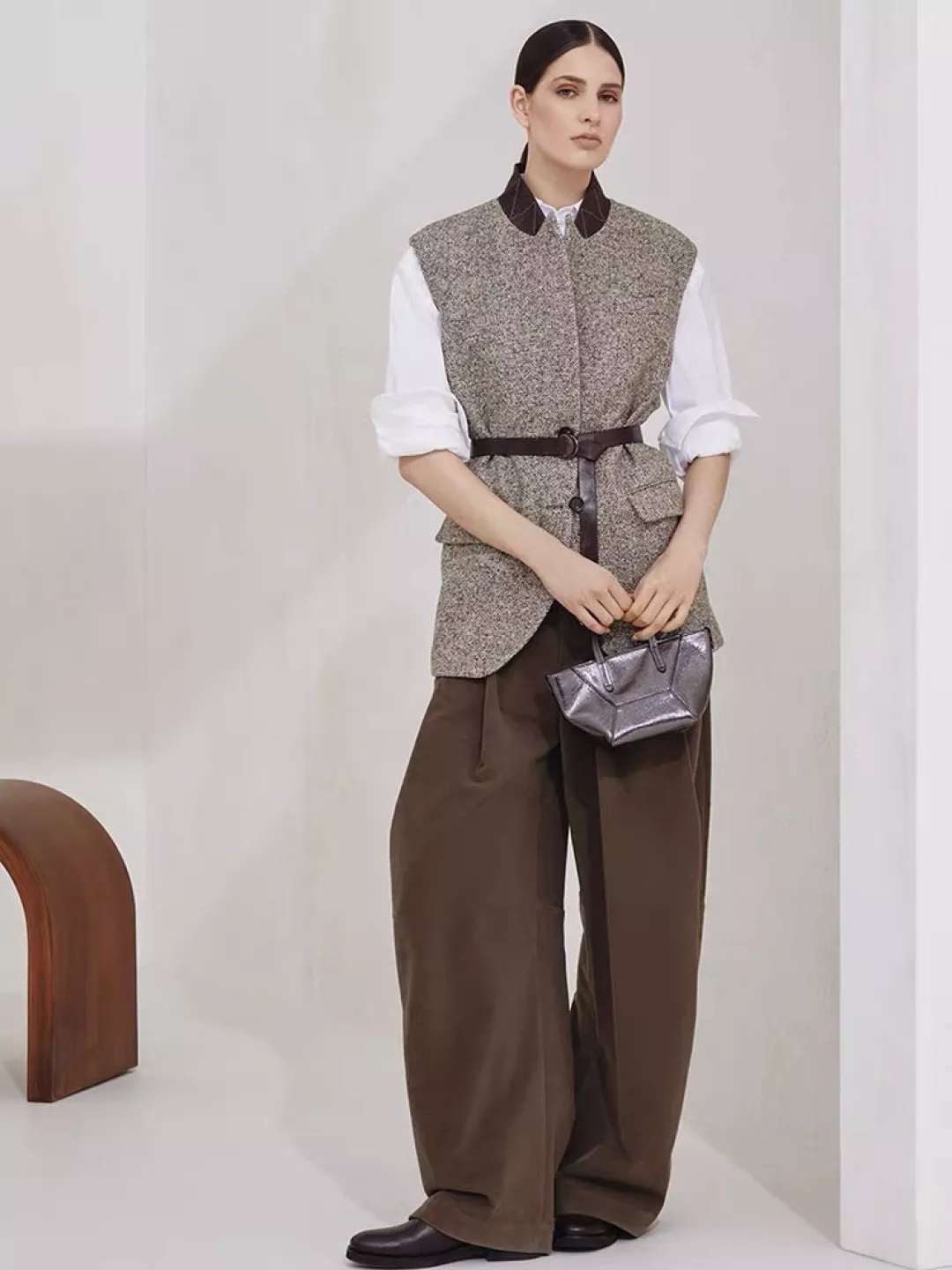 샤넬 체인 장식 코튼 긴소매 셔츠 상세 이미지 15